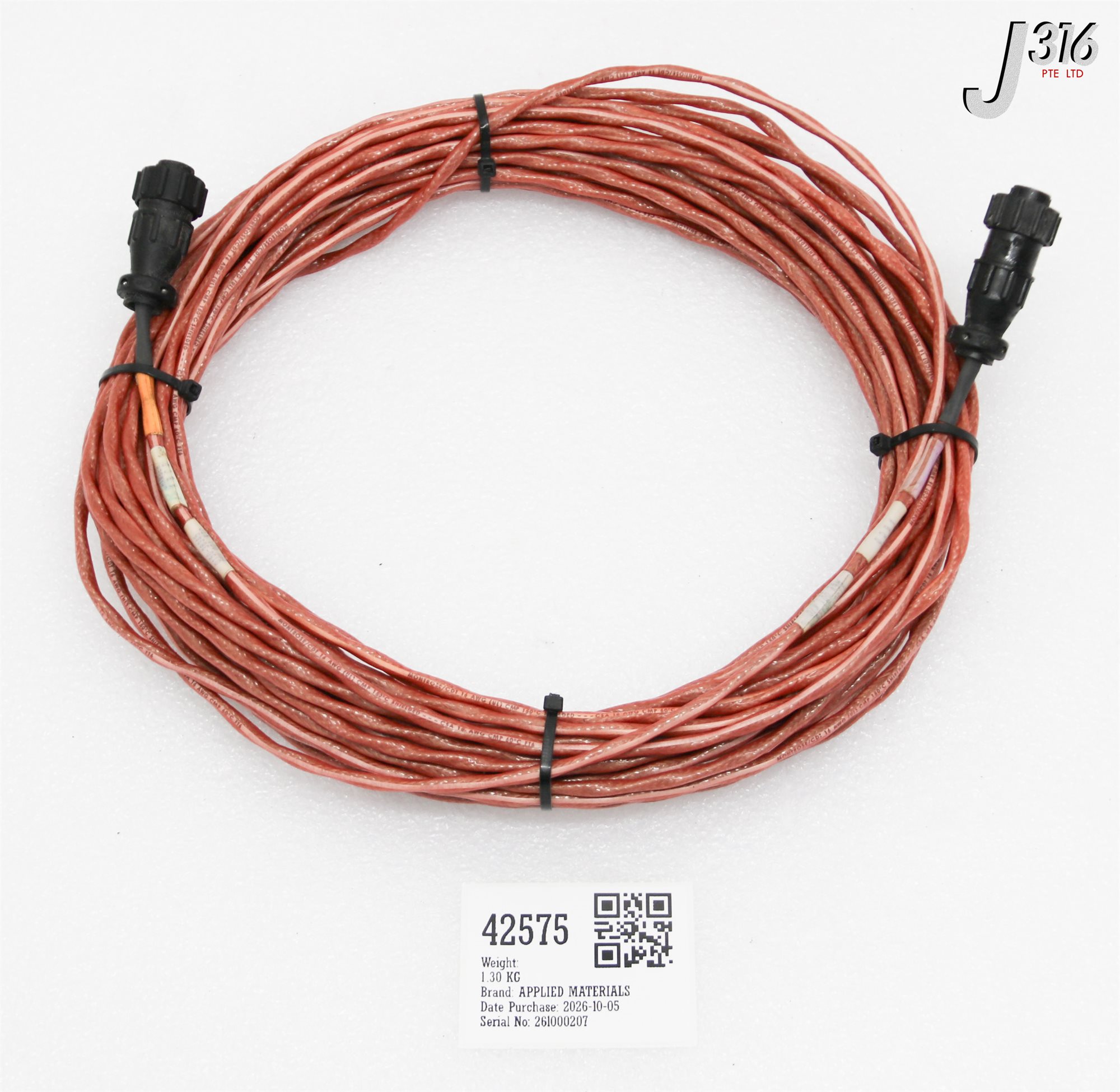 42575 APPLIED MATERIALS CABLE ASSY EMO INTERCONNECT 75 FT 0150-36345