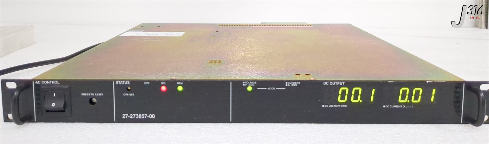 42578 NOVELLUS DC POWER SUPPLY, SORENSEN DCS150-7EM1M115 27-273857-00