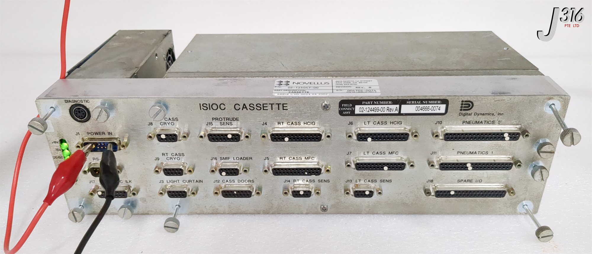 42591 NOVELLUS ISIOC CASSETTE, 02-124499-00 02-125047-00