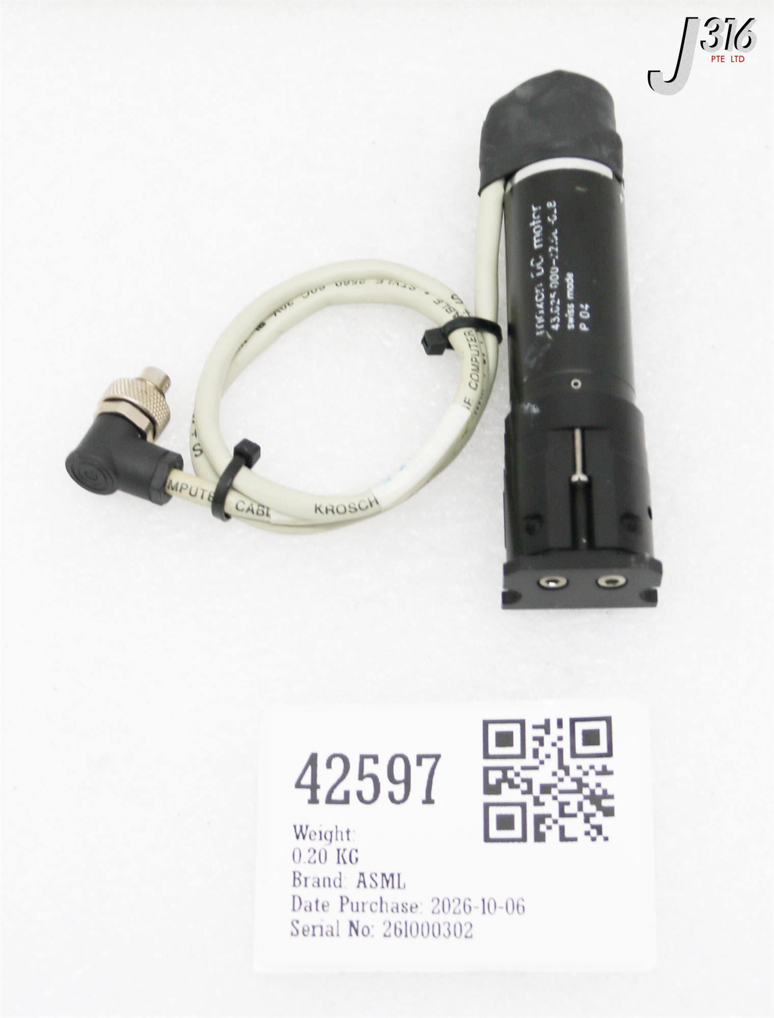 42597 ASML MAXON 43.025.000-22.00-028 DC MOTOR 4022.436.04944
