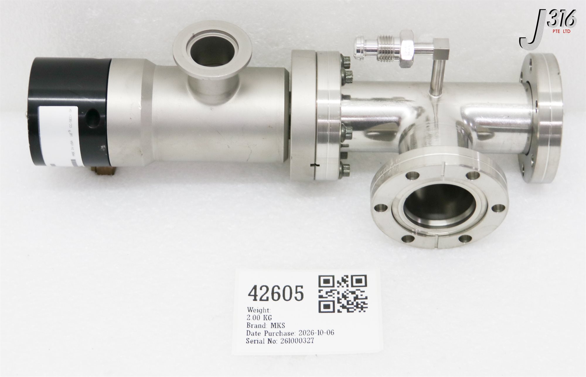 42605 MKS ANGLE VALVE W/ TEE FITTING 17-10008-00 93-6152