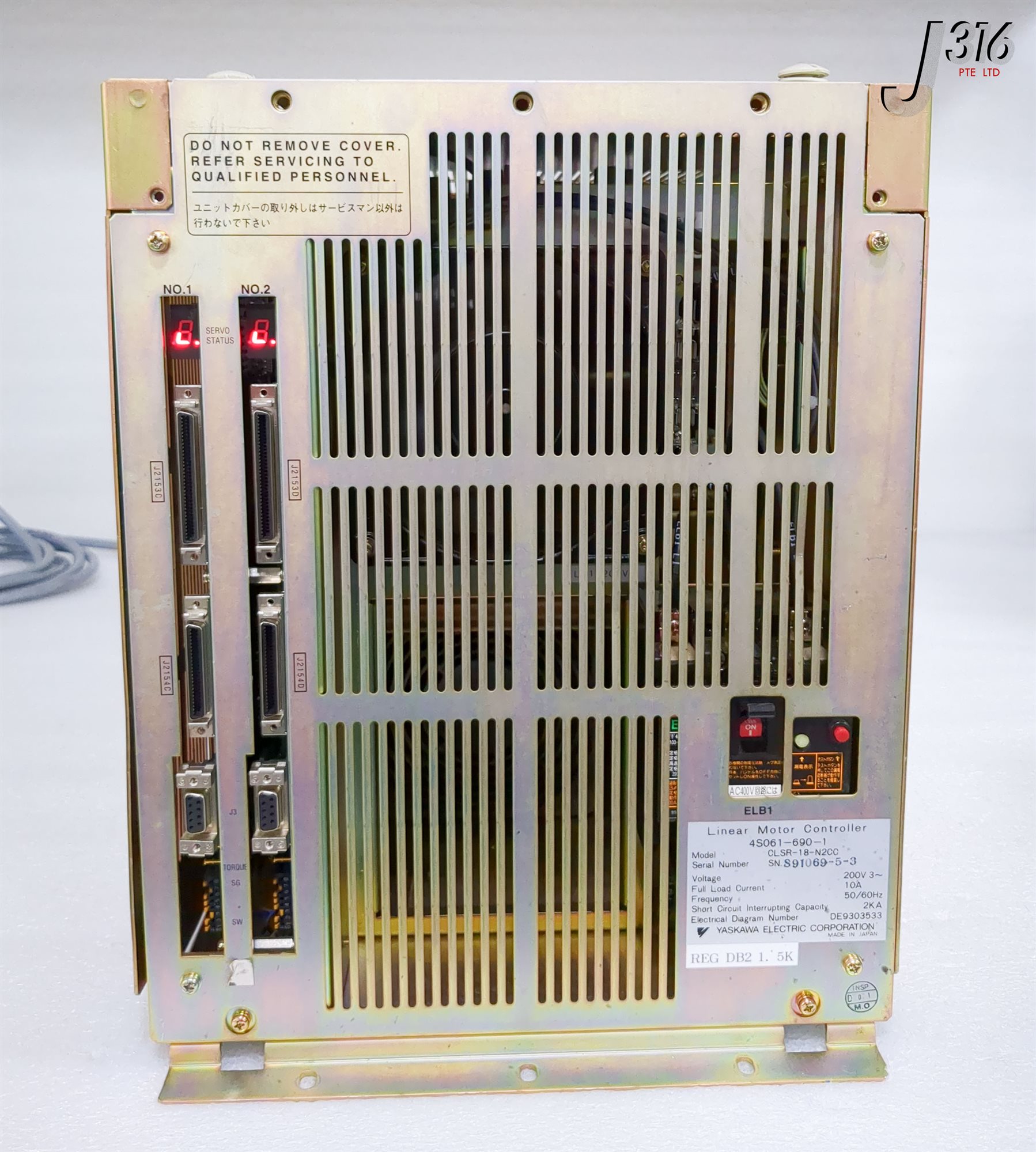 43003 YASKAWA ELECTRIC CORPORATION LINEAR MOTOR CONTROLLER, CLSR-18-N2CC 4S01-690-1