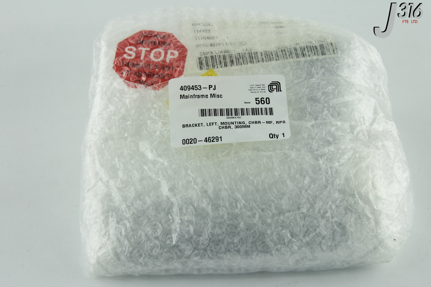 5003 APPLIED MATERIALS KIT, MOUNTING BRACKET, CHAMBER TO MAINFRAME, BLUE (NEW) 0242-29293