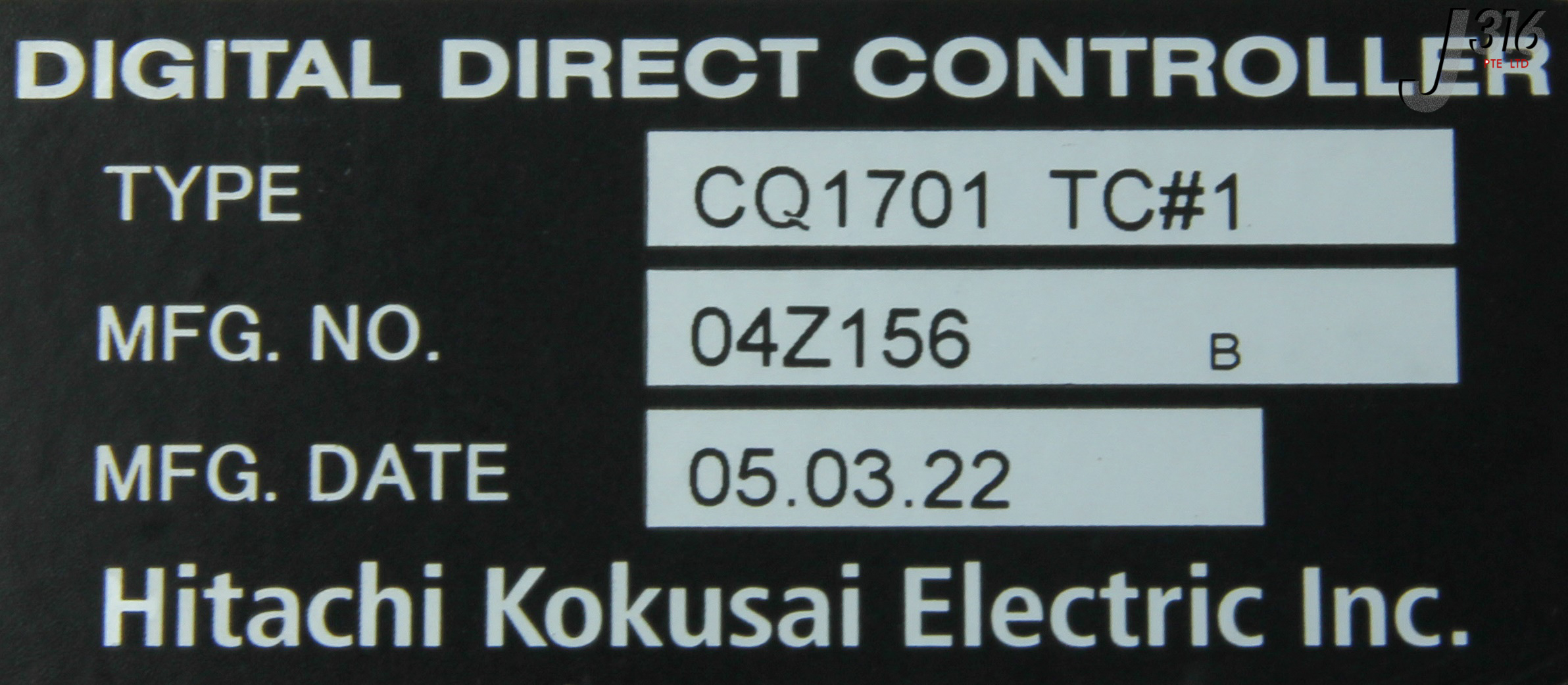 5516 HITACHI KOKUSAI Eléctrico Digital Controlador CQ1701 TC#1 directa 