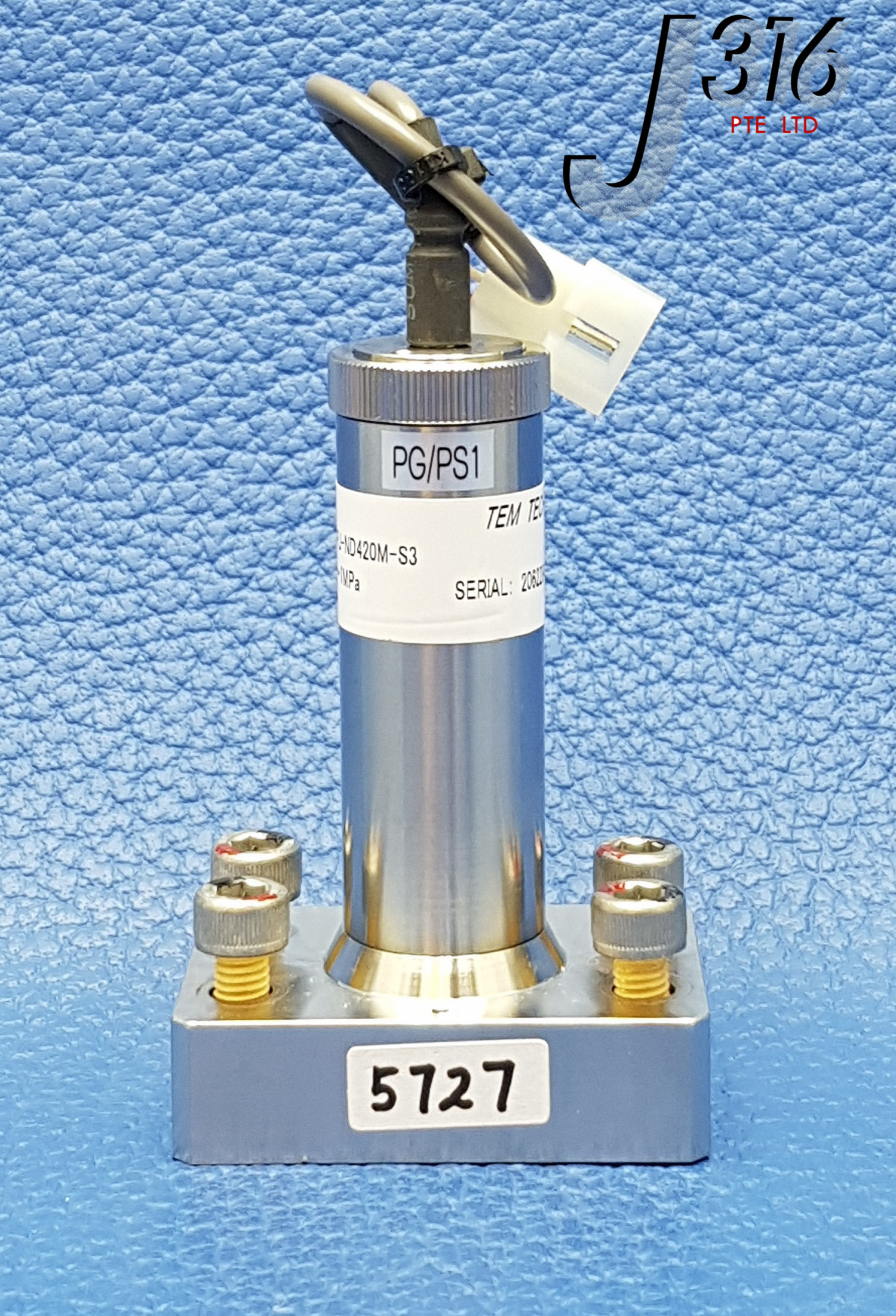 5727 TEM-TECH GAS PRESSURE SENSOR, RANGE 0.1~1MPa HYPFU-ND420M-S3