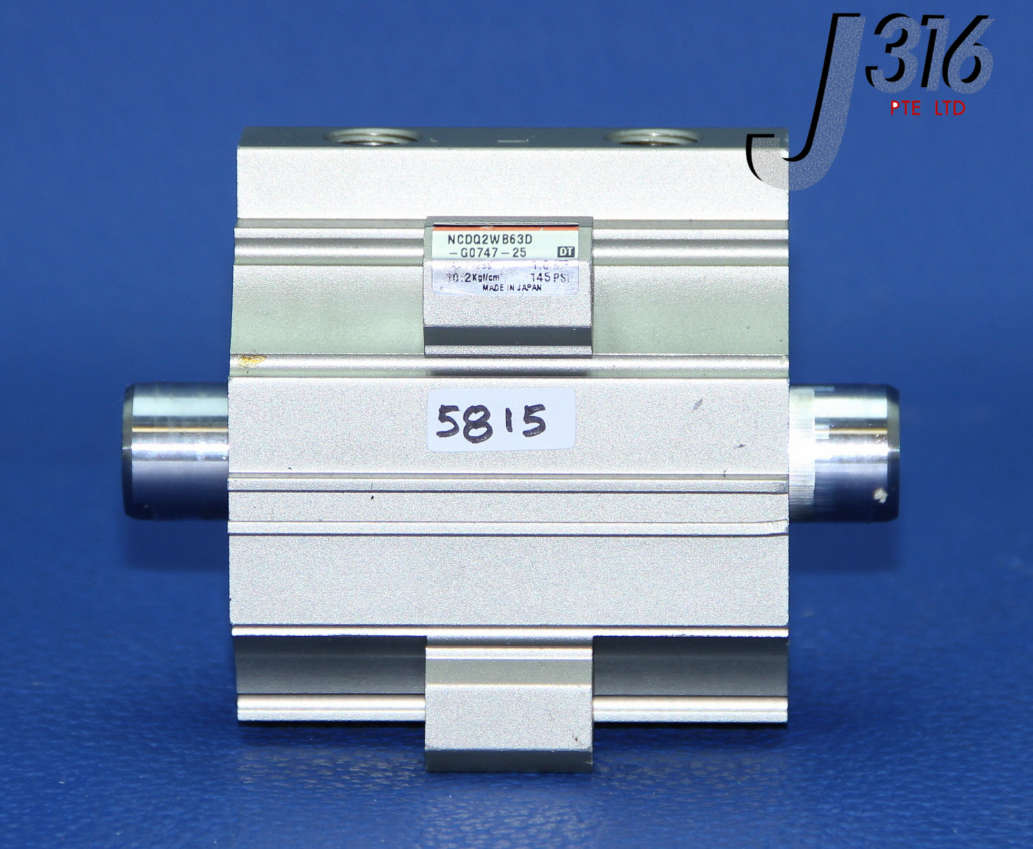 5815 SMC AIR CYLINDER, COMPACT, MAX 145PSI NCDQ2WB63D-G0747-25