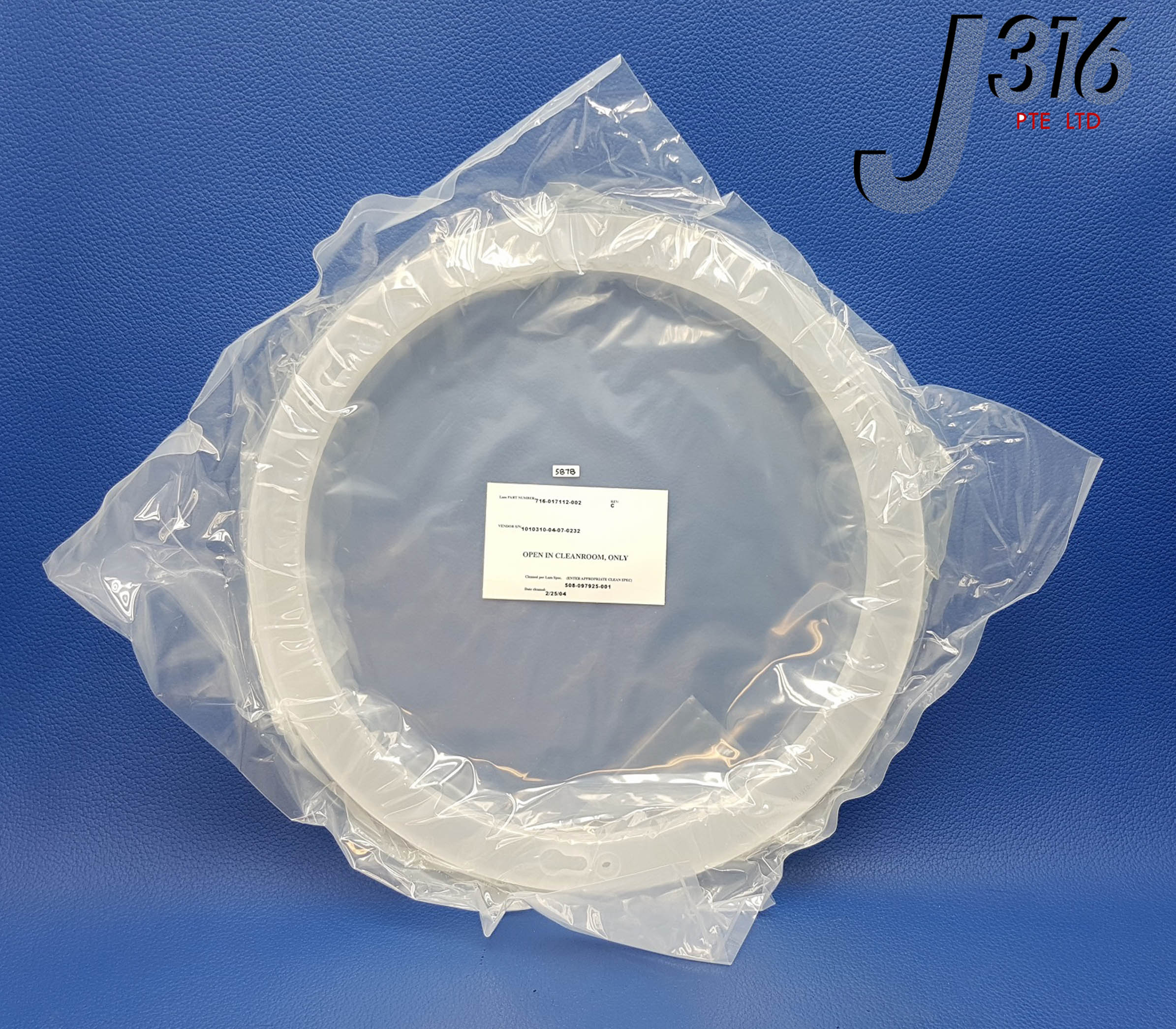 5878 LAM RESEARCH 17" 300MM RING, WAP, TWIST TOP (NEW) 716-017112-002