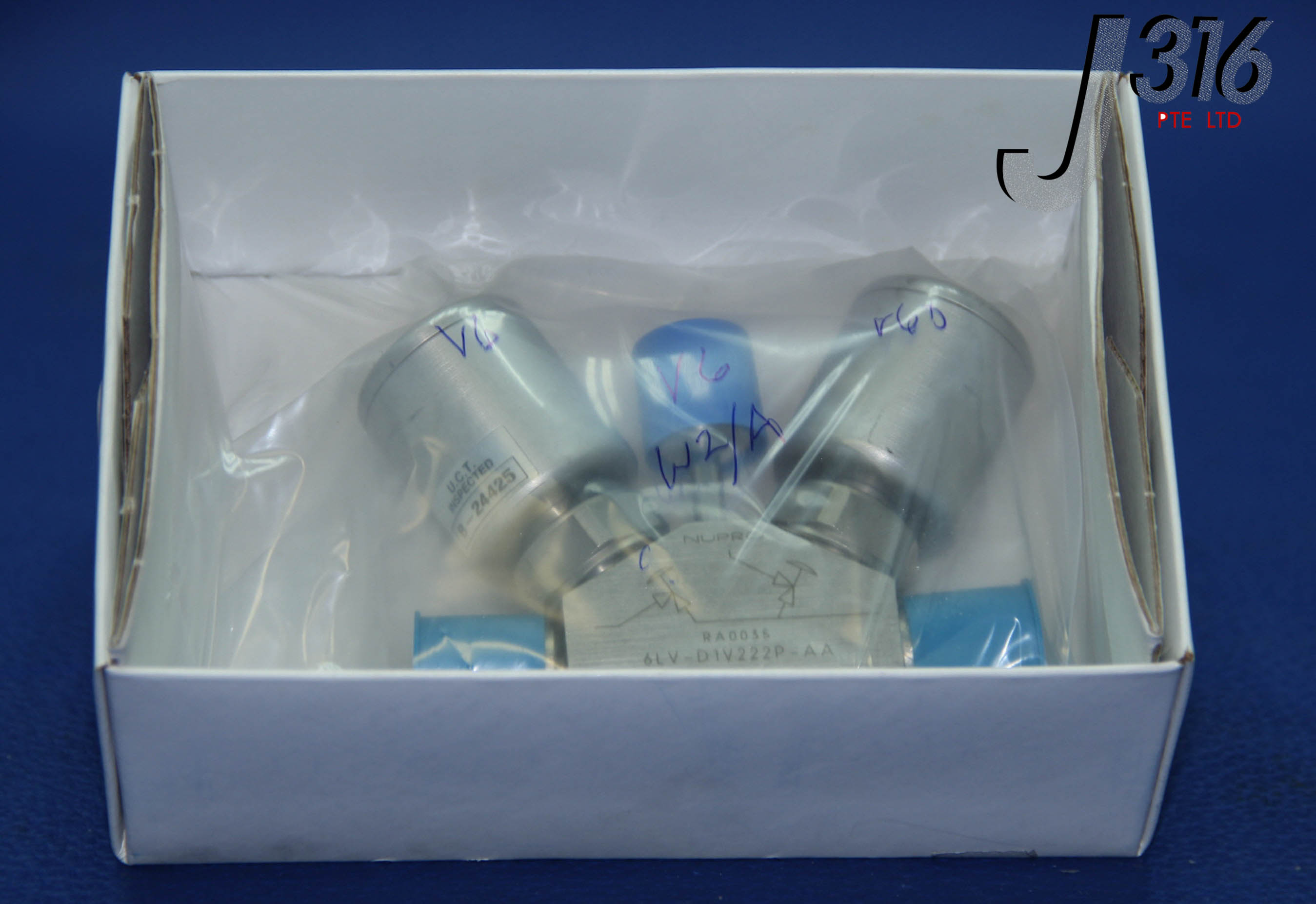 5958 SWAGELOK STAINLESS STEEL DUAL BELLOWS FLOW VALVE (NEW) 6LV-D1V222P-AA