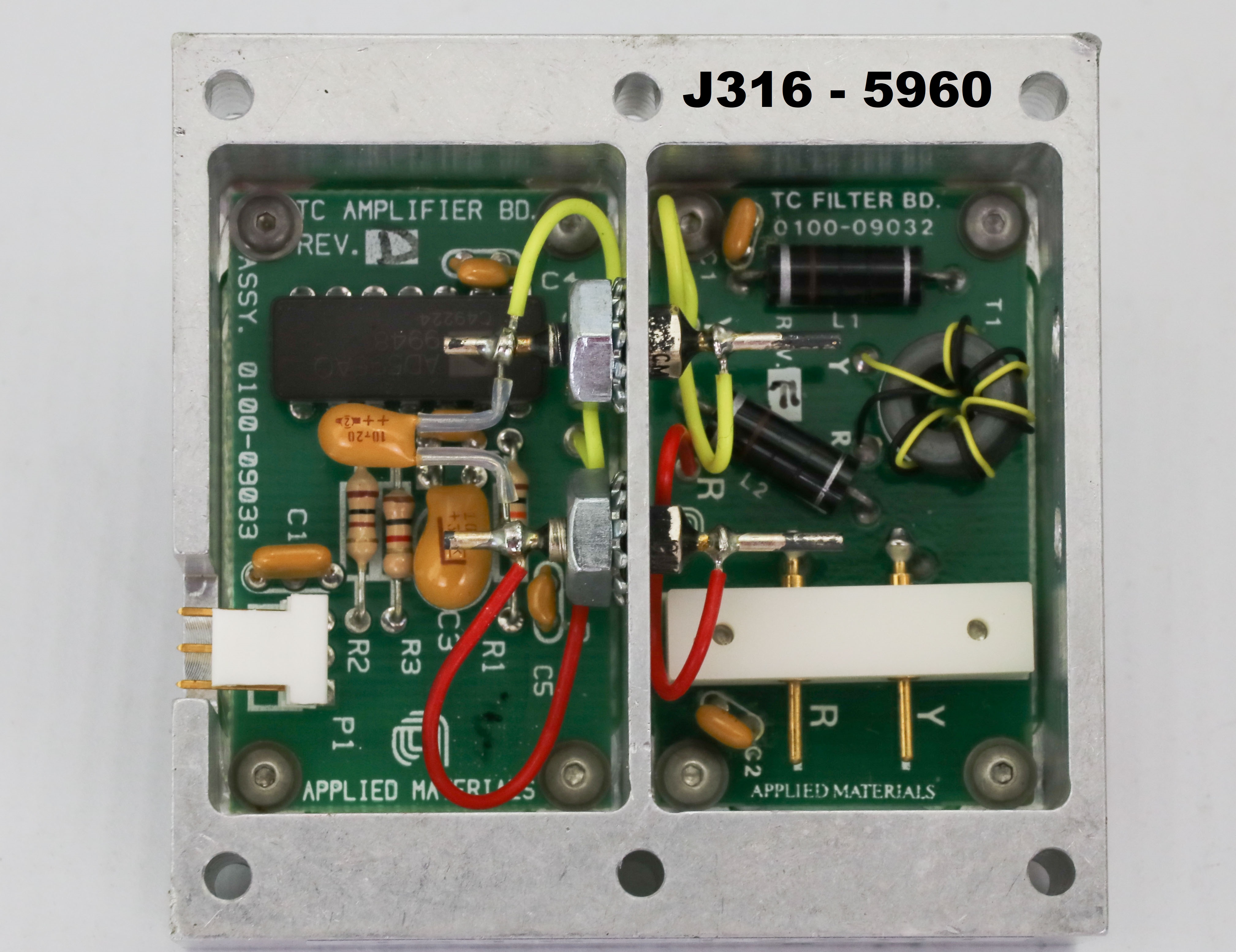 5960 APPLIED MATERIALS HOUSING, TC AMP, 0100-09032, 0100-09033 0020-10758