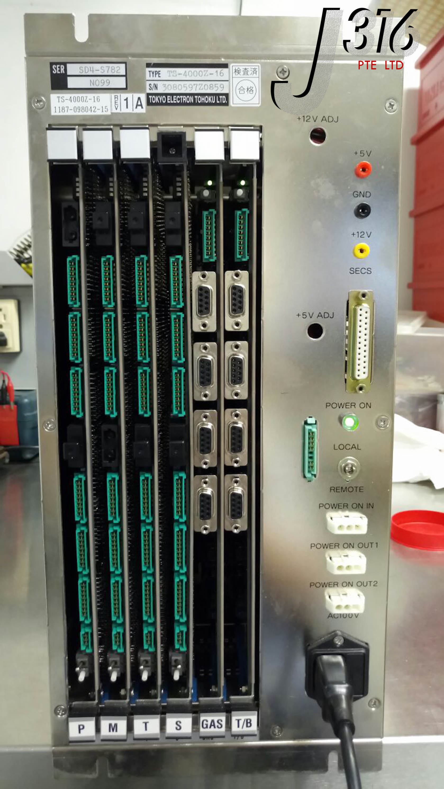 5975 TOKYO ELECTRON CARD CONTROL UNIT ( W/O LOCAL/REMOTE SWITCH ) TS-4000Z-16