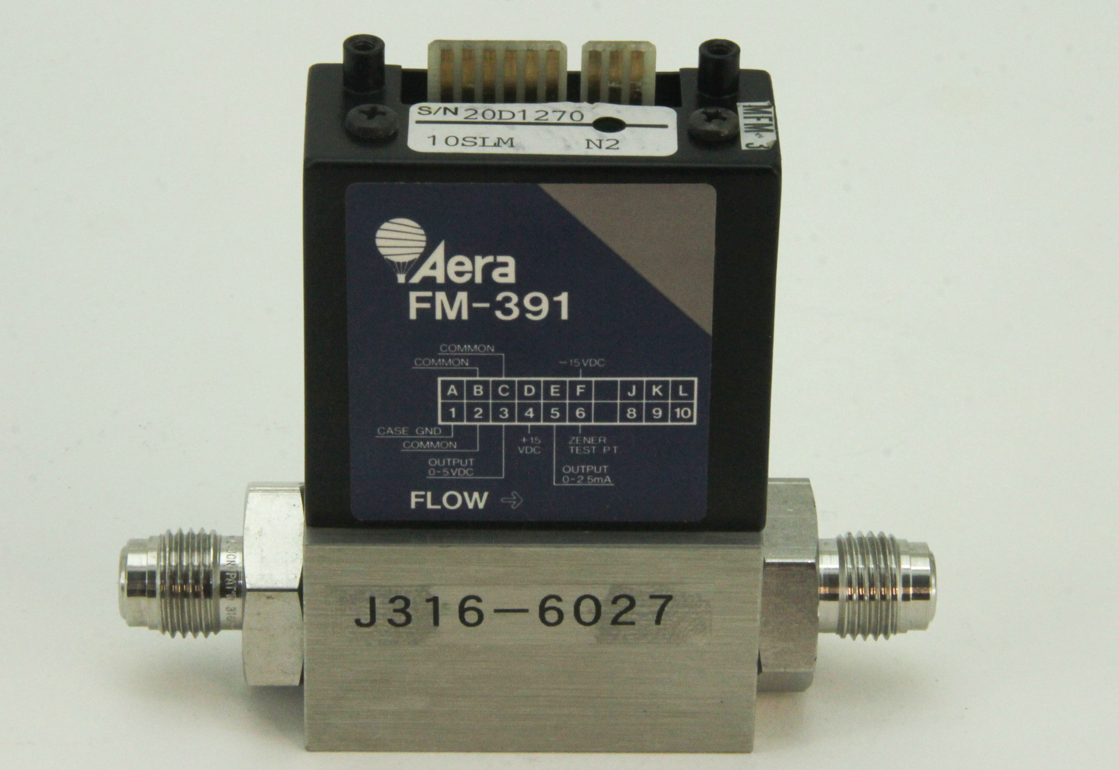 6027 AERA MFC MASS FLOW CONTROLLER FM-391