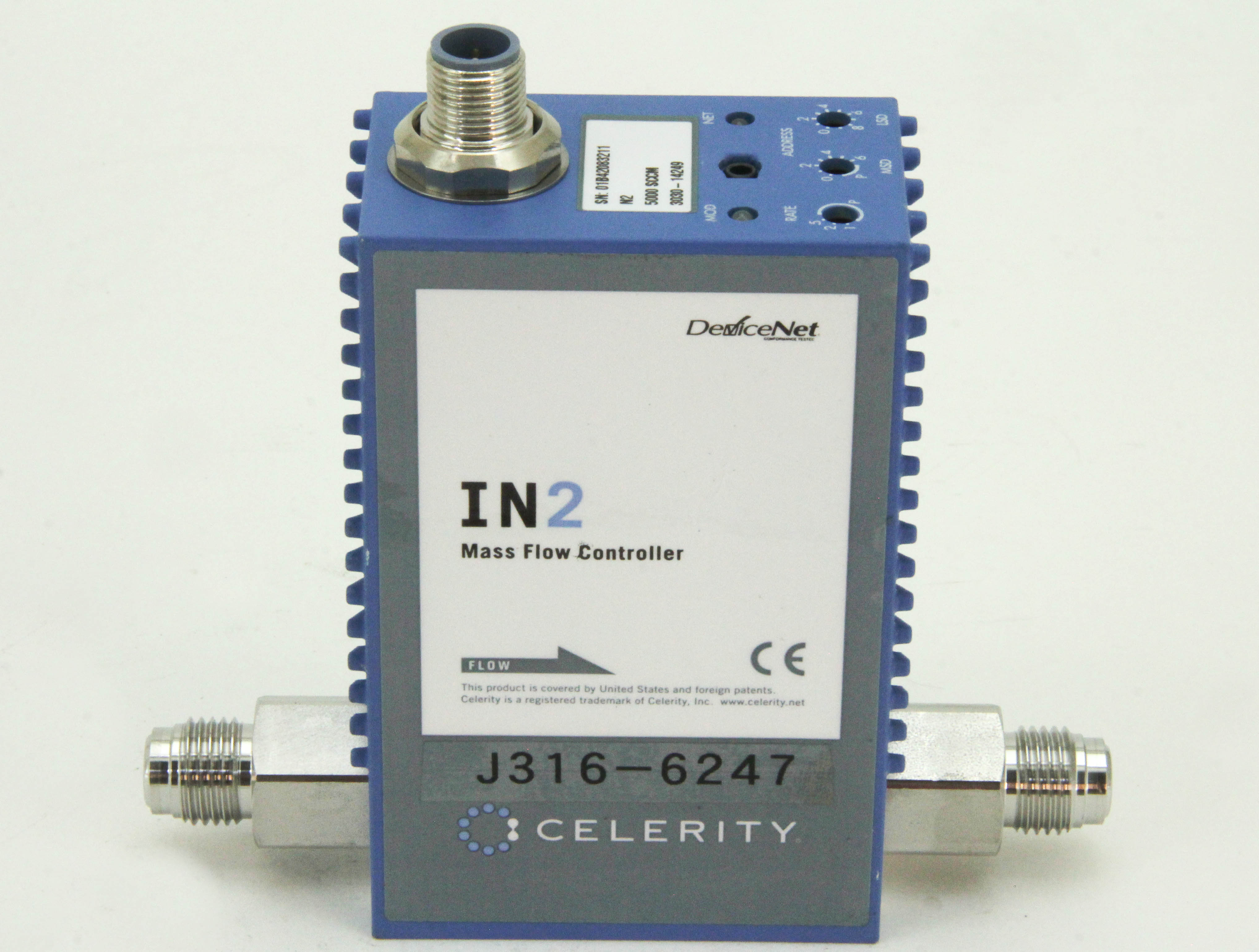 6247 CELERITY MFC IN2 MASS FLOW CONTROLLER DSVBD1XM
