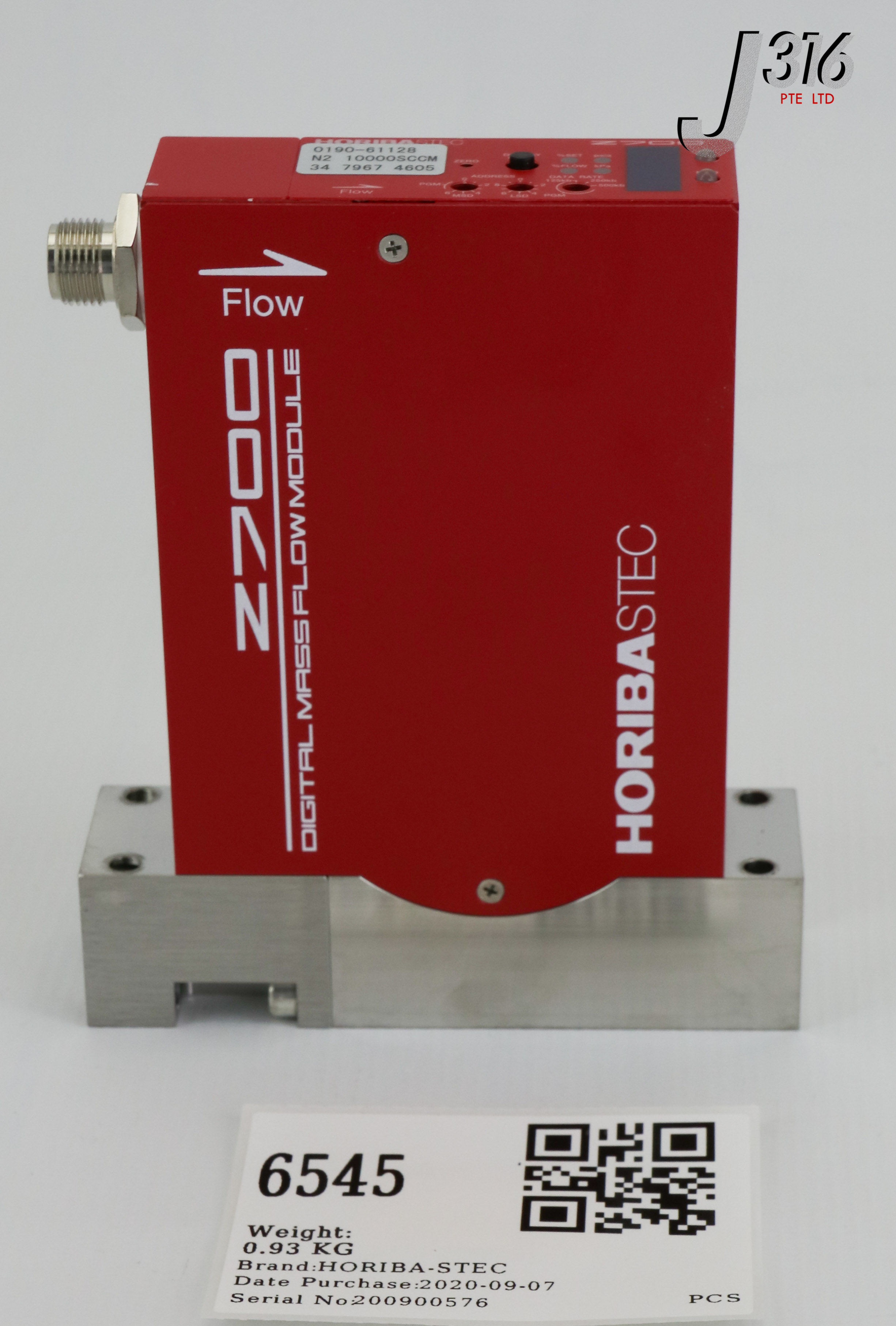 6545 HORIBA-STEC SERIES Z700 MFC, AMAT PN: 0190-61128 SEC-Z714AGX