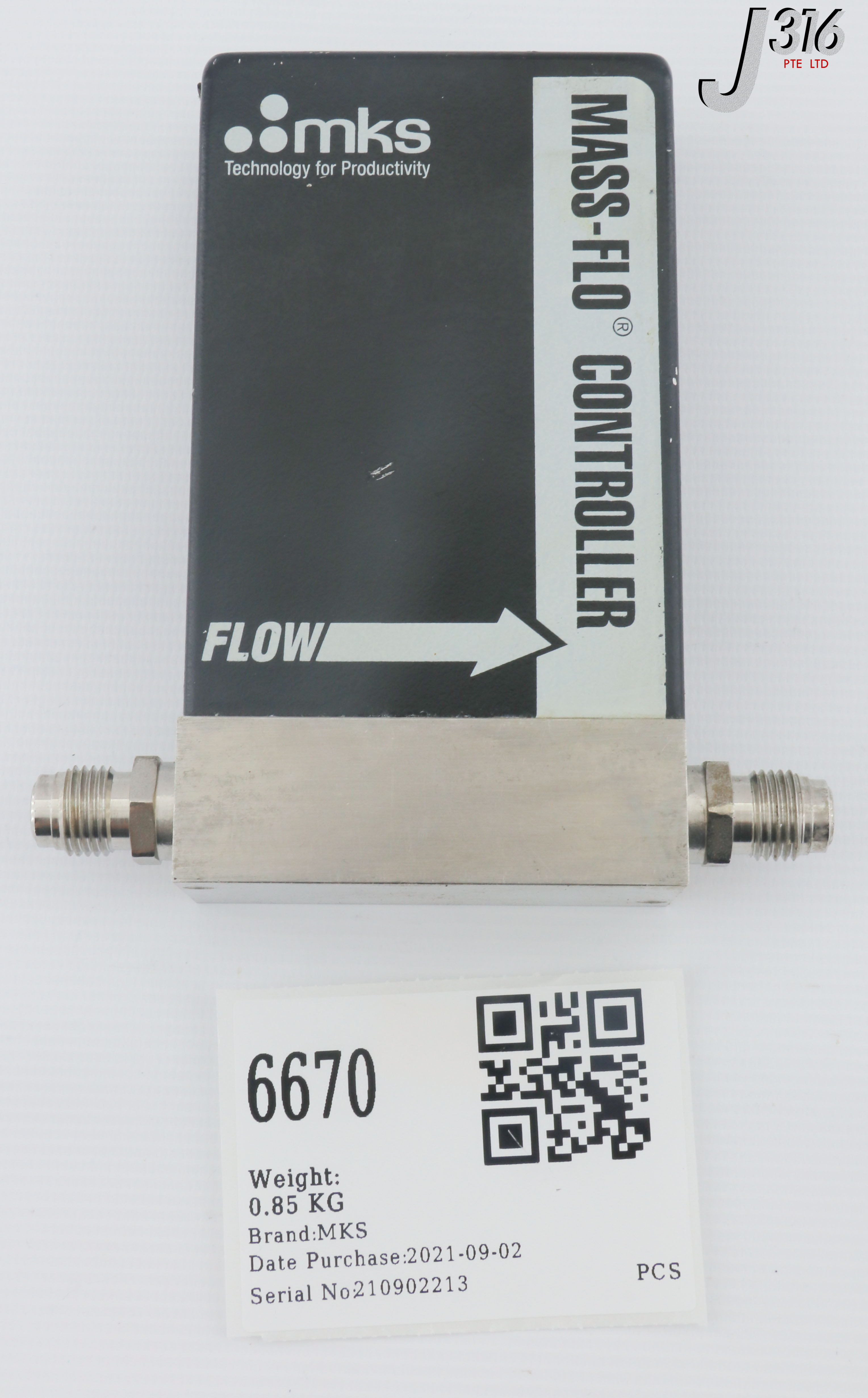 6670 MKS MFC, MASS-FLO CONTROLLER 1179A01522CR1BV