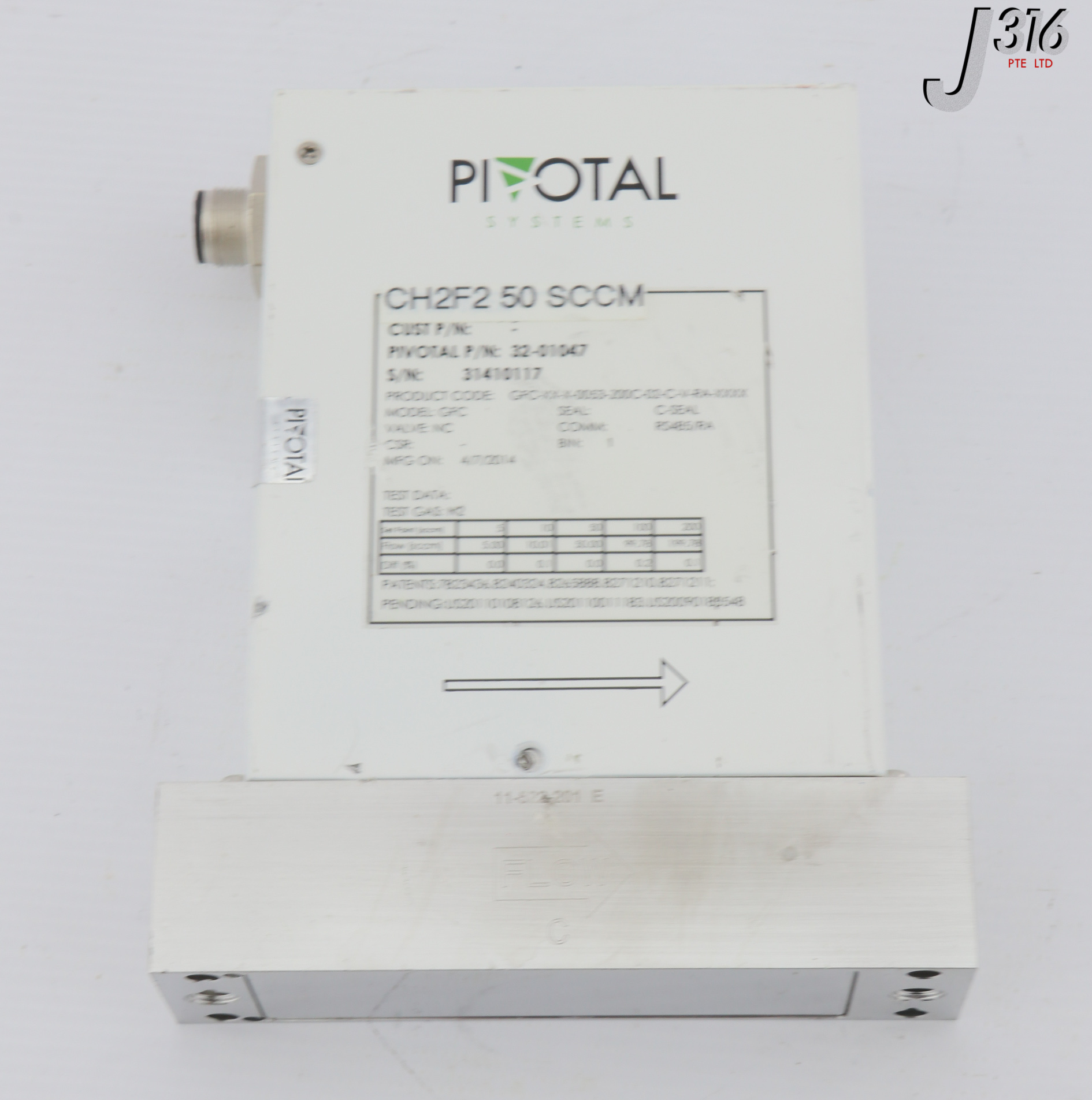 6753 PIVOTAL SYSTEMS GAS FLOW CONTROLLER 32-01047 J316Gallery