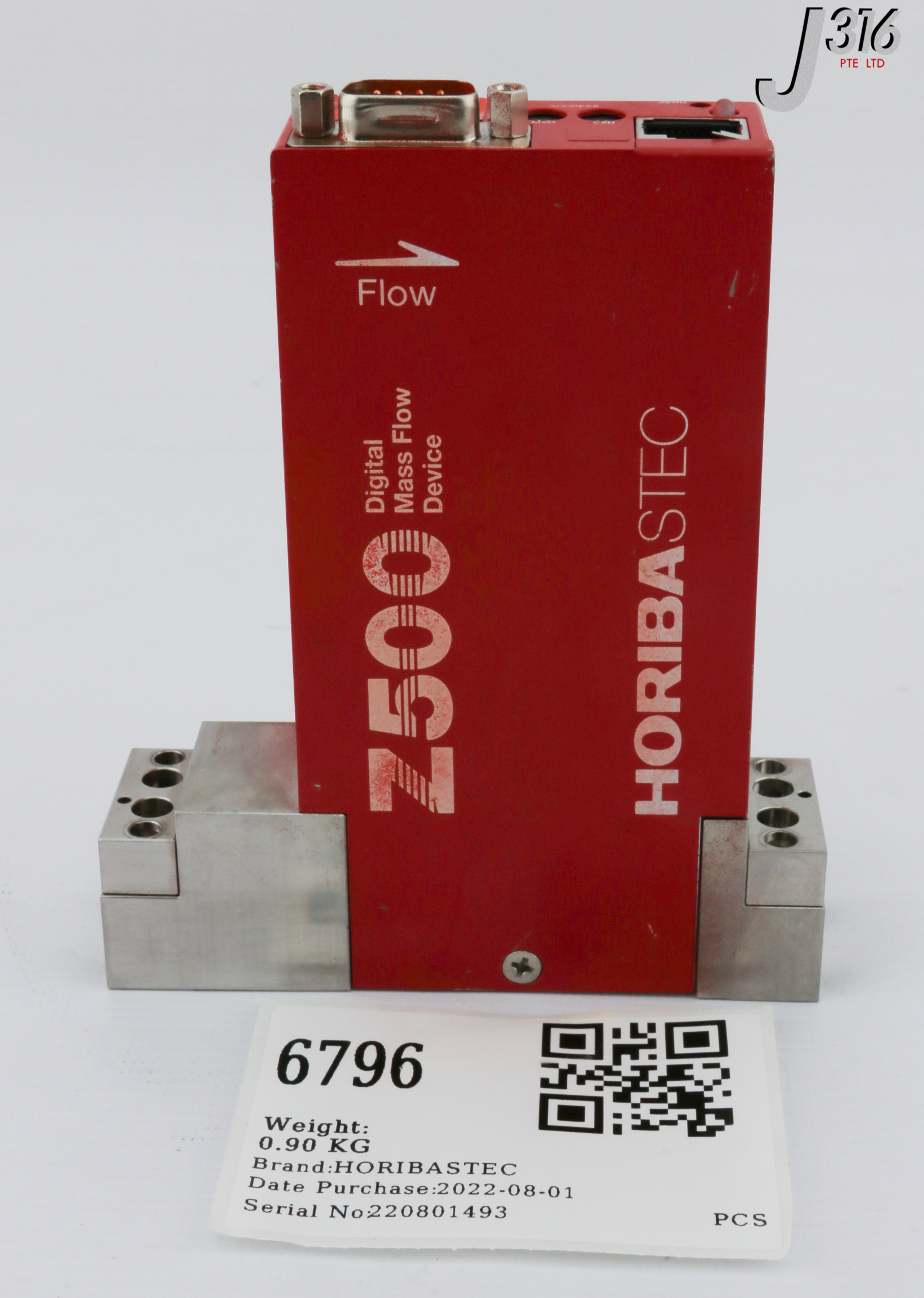 6796 HORIBASTEC MFC, SURFACE MOUNT DIGITAL MASS FLOW DEVICE, Z500 SERIES SEC-Z512MG