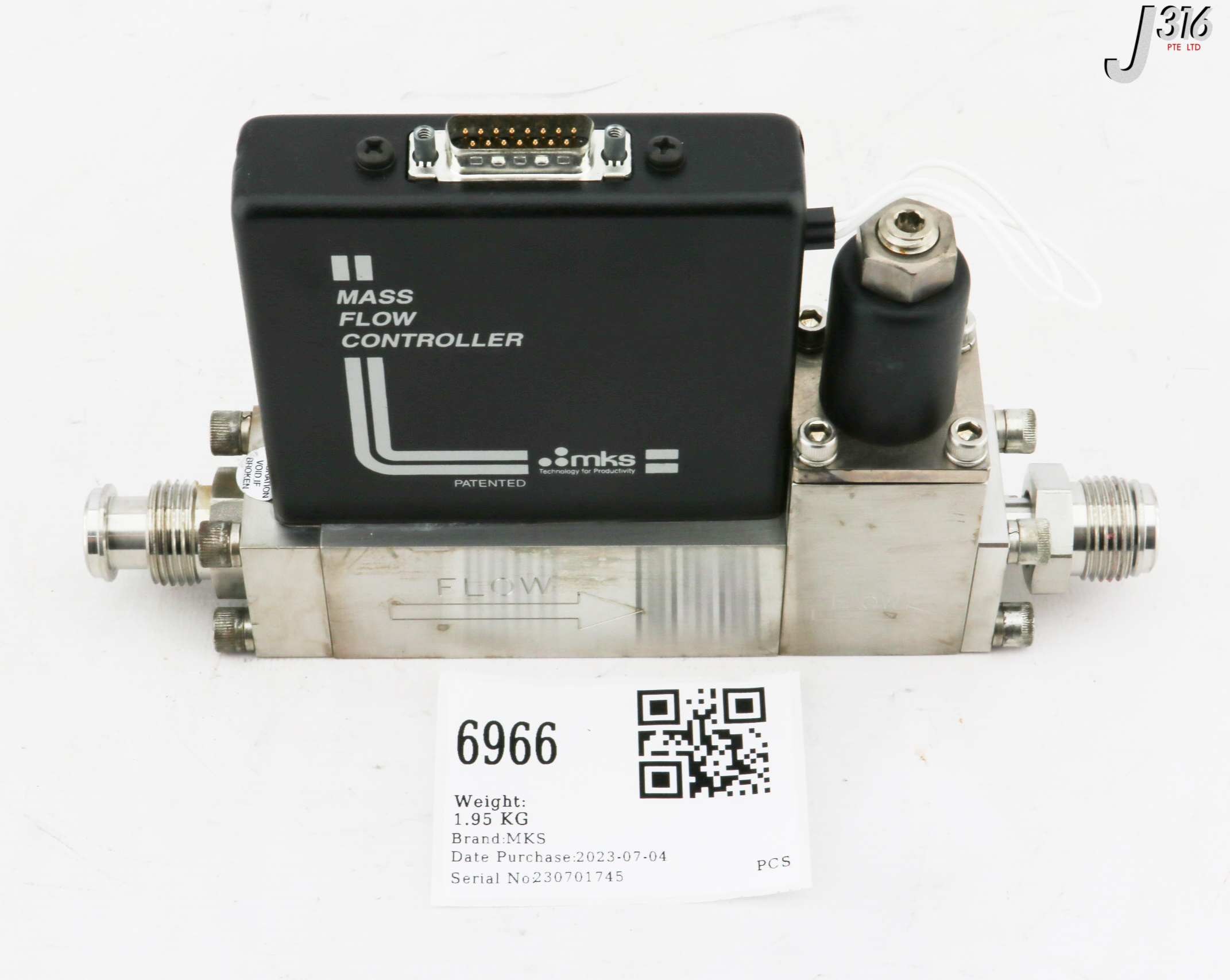 6966 MKS MASS FLOW CONTROLLERS 1559A-050L-RN-S