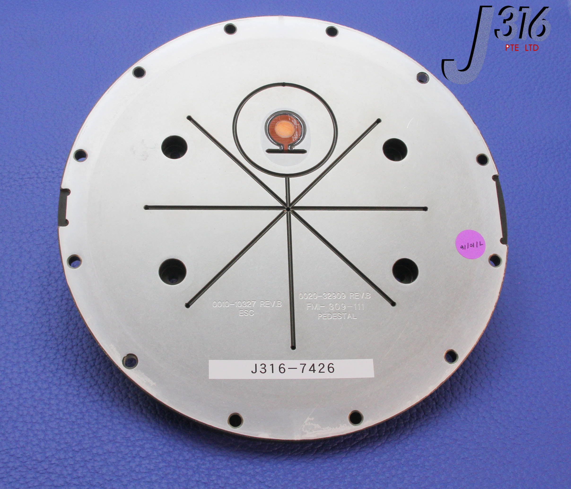 7426 APPLIED MATERIALS ELECTROSTATIC CHUCK 200MM,ESC 0010-10327 0020-32909 REV B