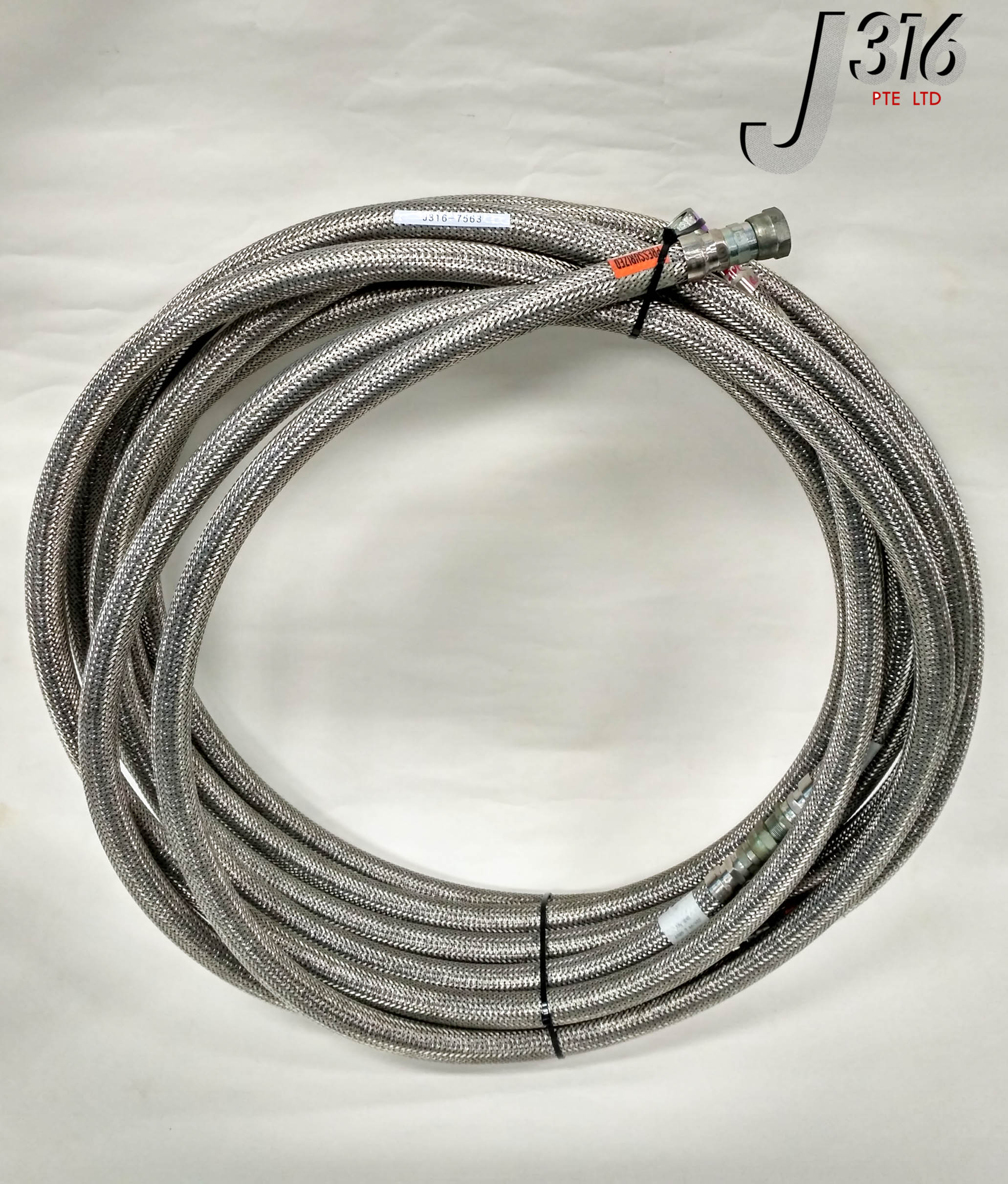 7563 CTI SS FLEXIBLE HOSE, 1/2'' FITTING, 50FT, AMAT P/N: 3400-01109/ 3400-01108 8081608