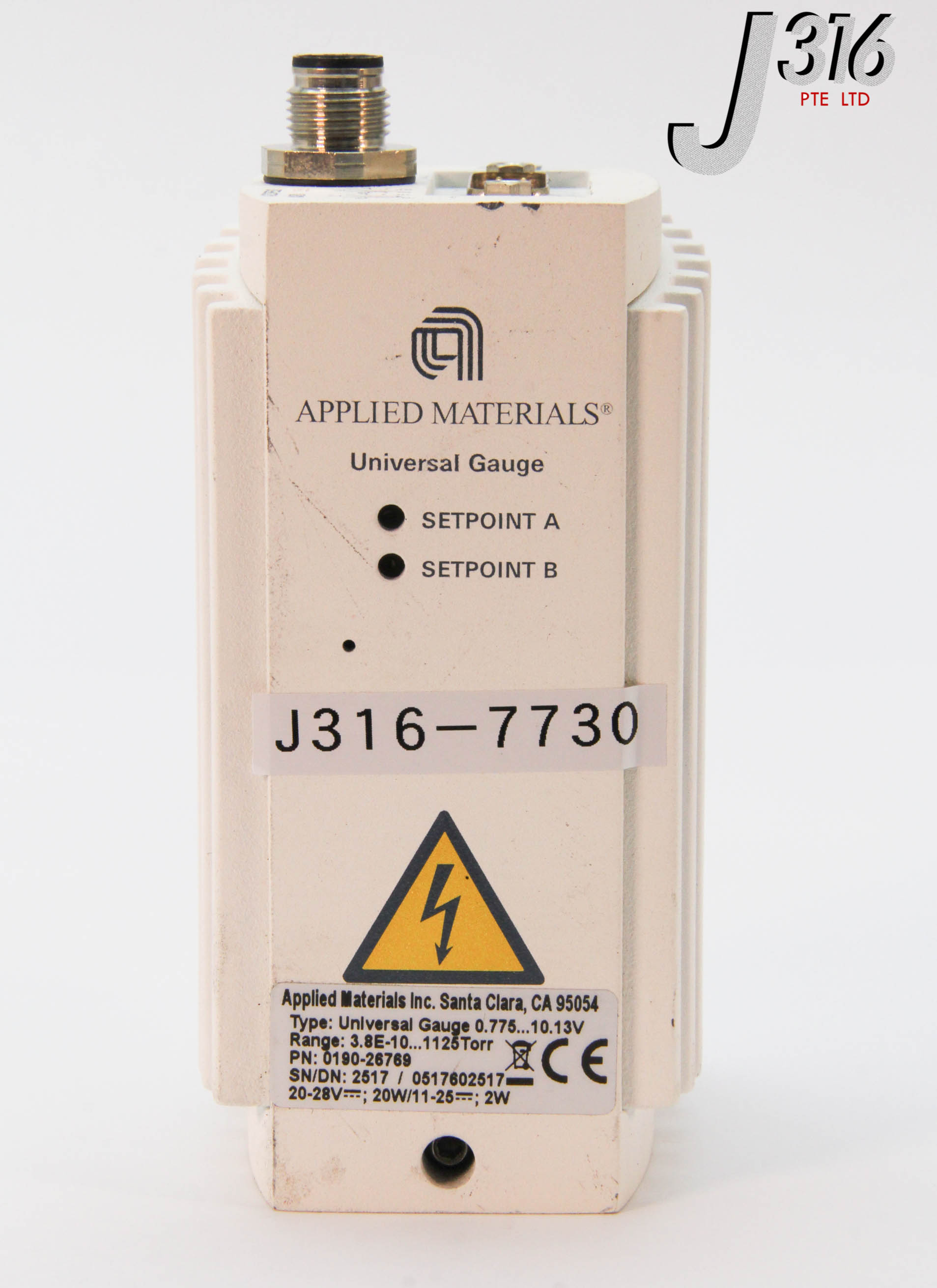 7730 APPLIED MATERIALS UNIVERSAL GAUGE W/O SENSOR 0190-26769