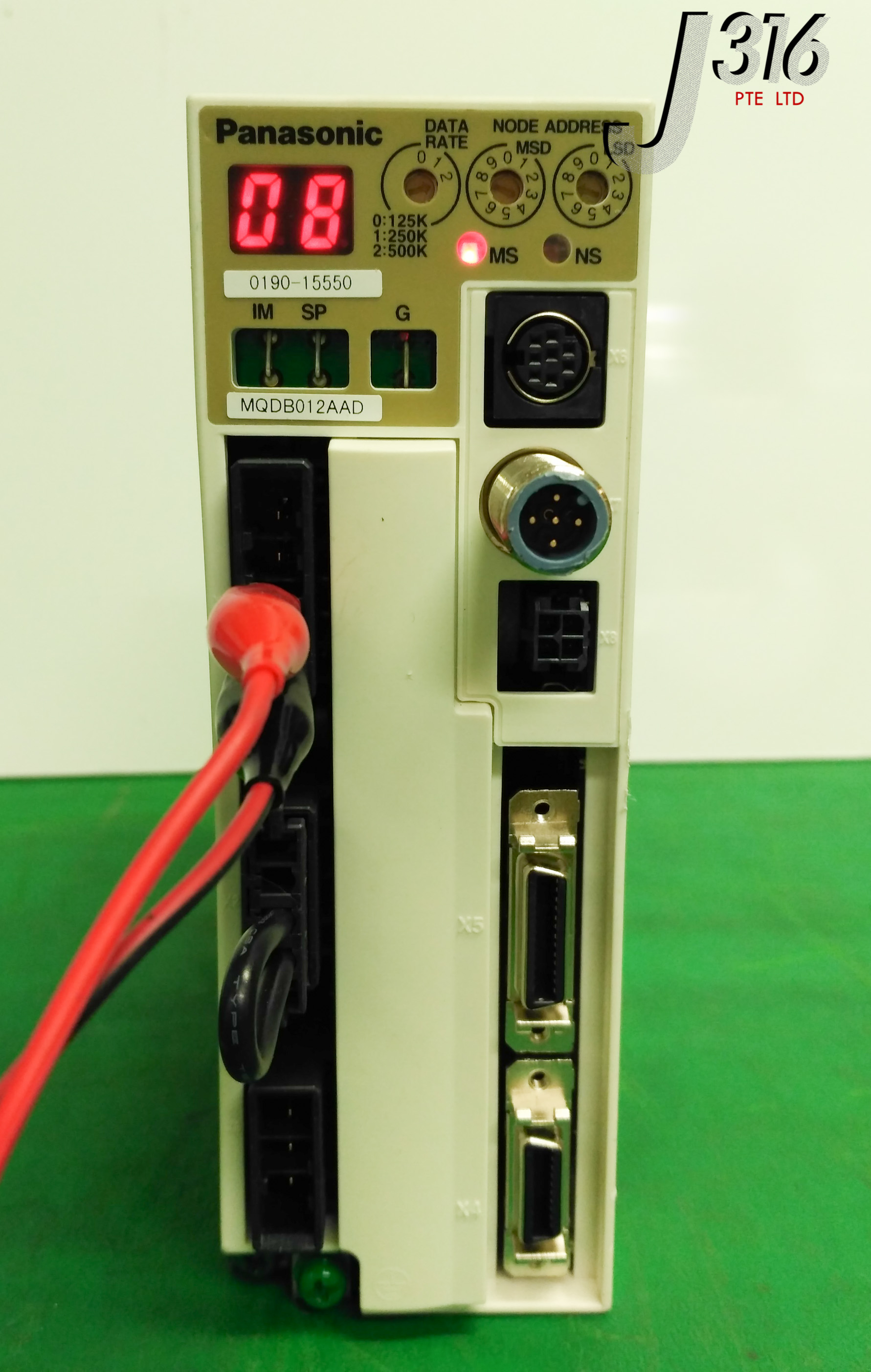 7740 PANASONIC AC SERVO DRIVE, AMAT P/N:0190-15550 MQDB012AAD