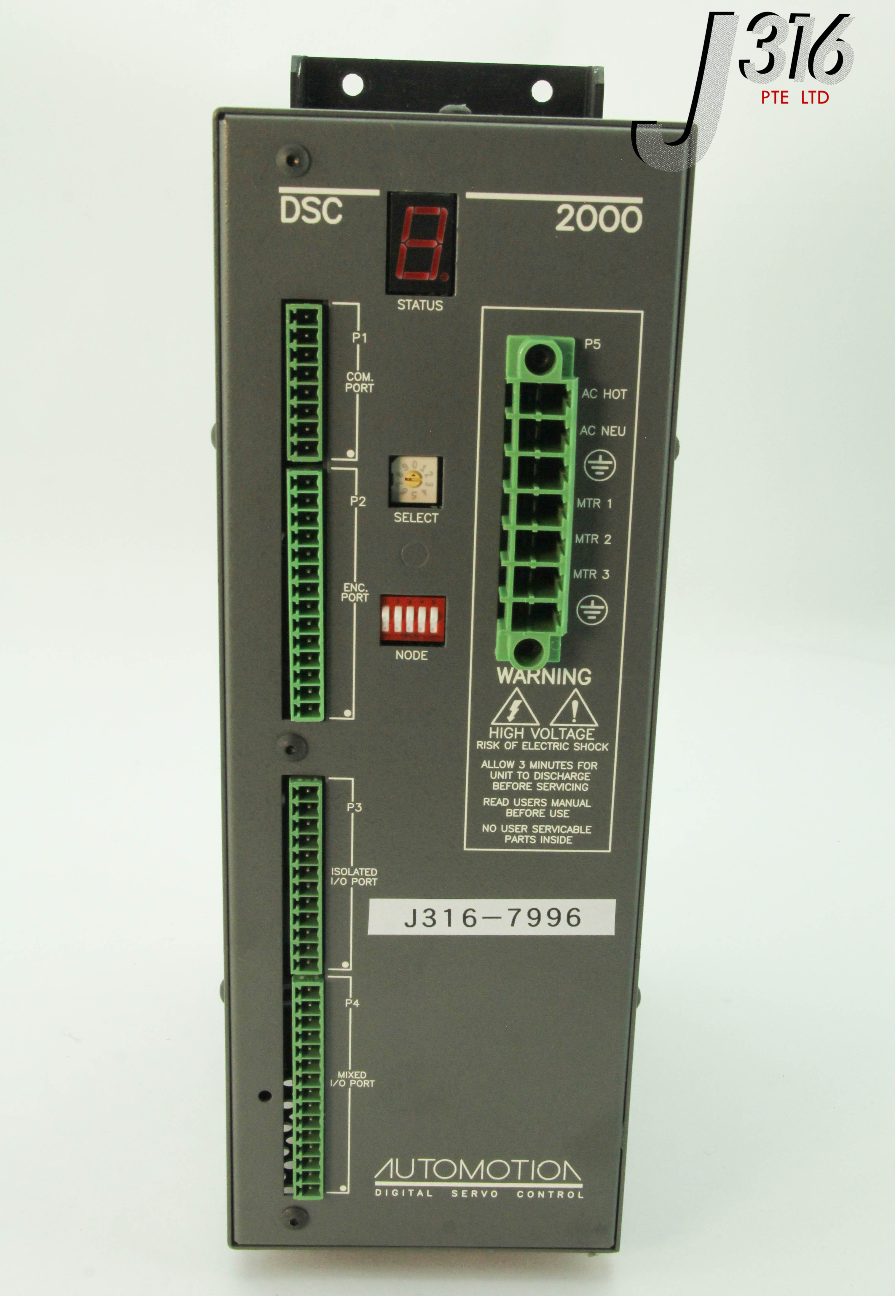 7996 AUTOMOTION DSC 2000 MOTOR CONTROLLER (PARTS) DSC20D1-000-2000