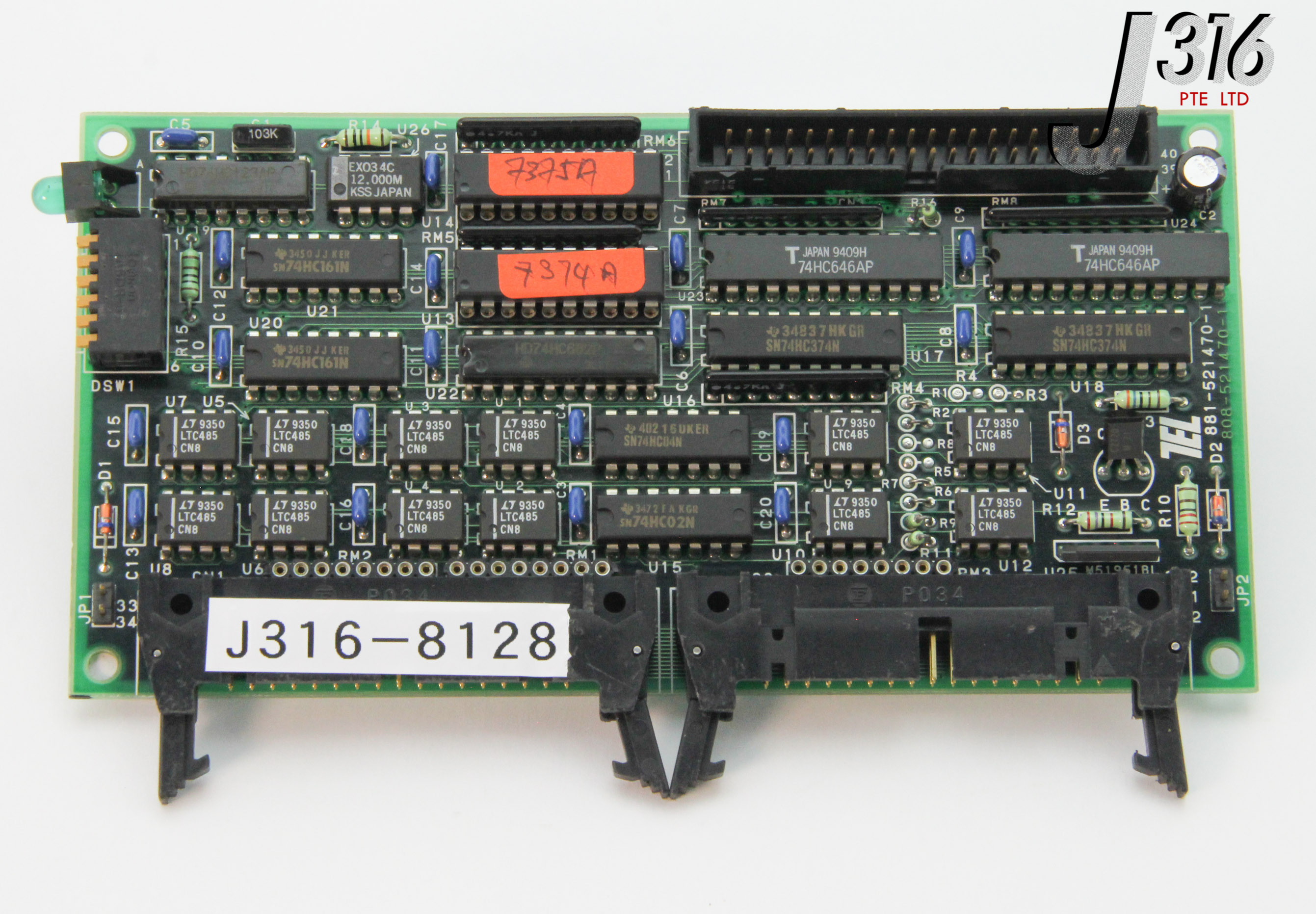 8128 TOKYO ELECTRON PCB GAS I/F BOARD (808-521470-1) 881-521470-1