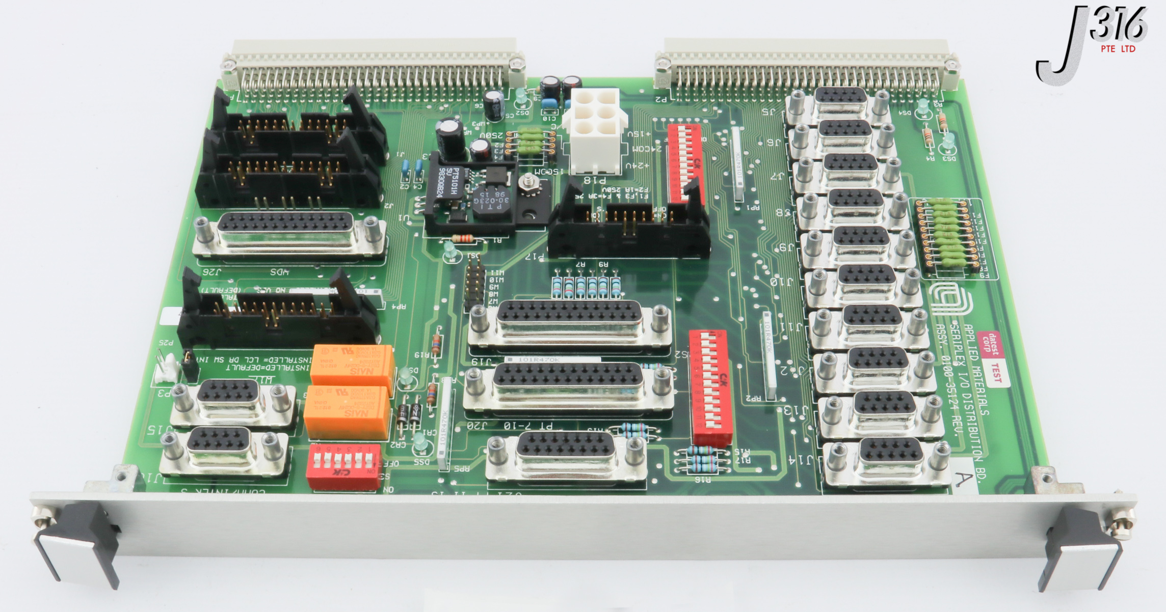 8180 APPLIED MATERIALS PCB, SERIPLEX I/O DISTRIBUTION BD 0100-35124 ...