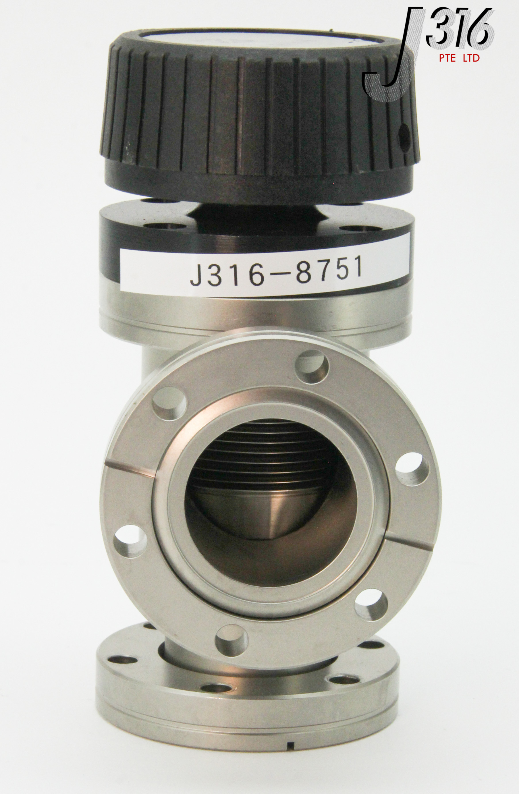 8751 VARIAN STAINLESS STEEL MANUAL BONNET ANGLE VALVE, 1.5" SSV H/O L6591301