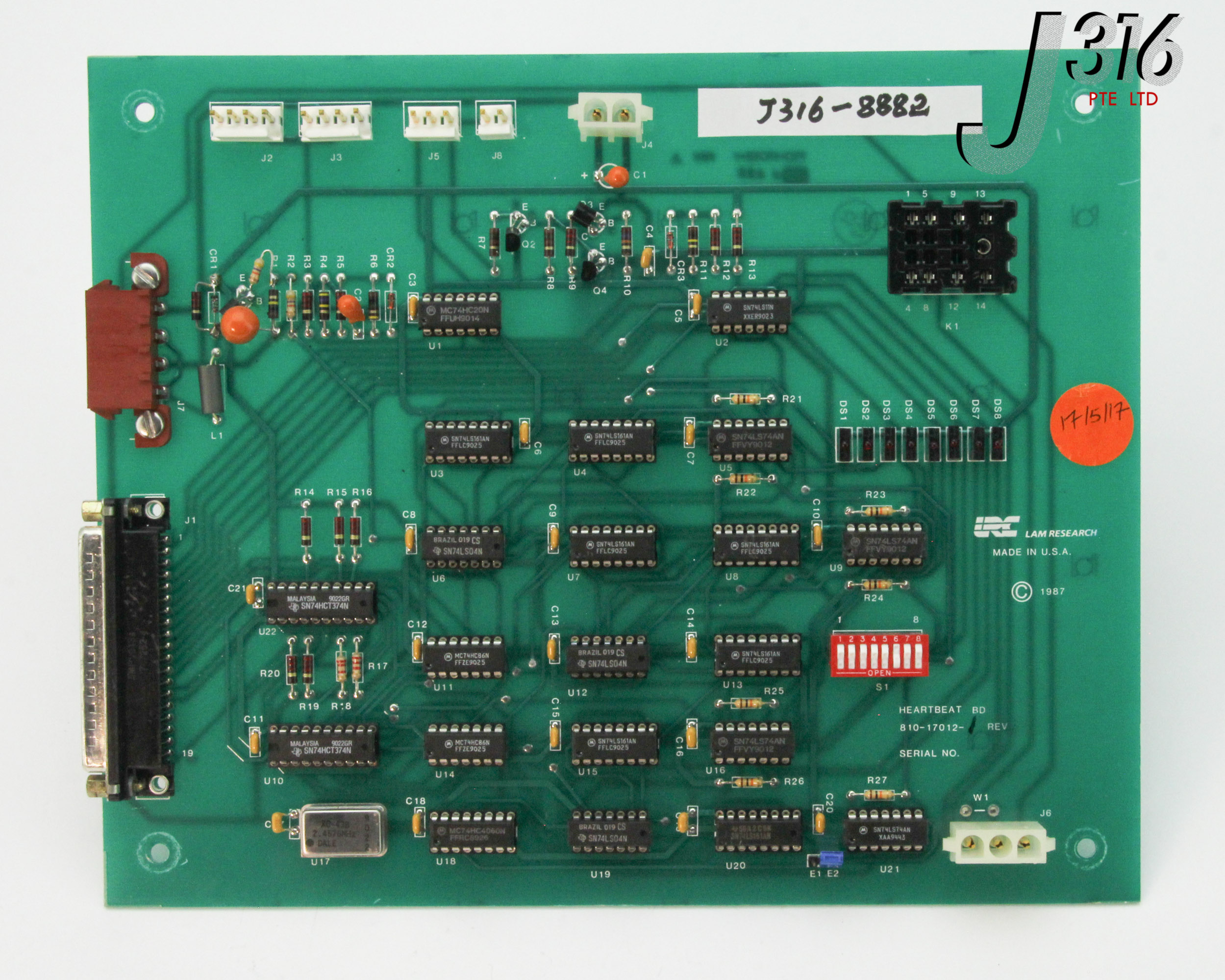 8882 LAM RESEARCH PCB HEARTBEAT BOARD 810-17012-1
