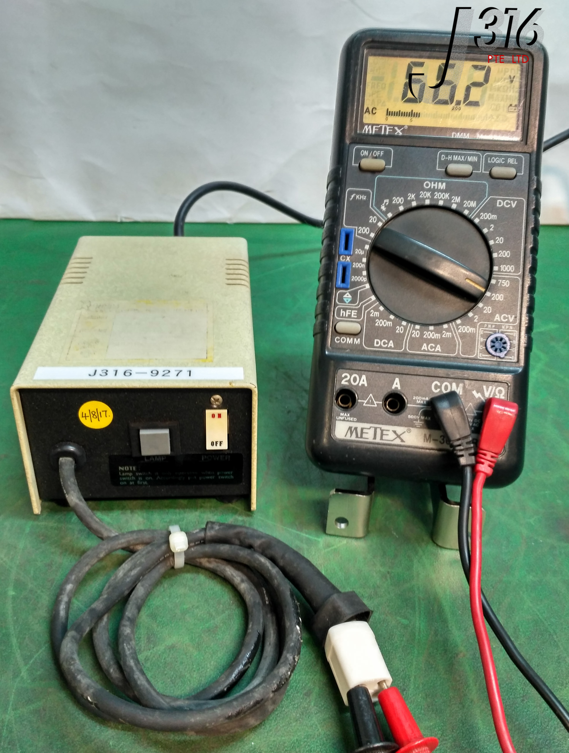 9271 KYOWA OPTICAL FLUORESCENT RING ILLUMINATOR, P/N: 5238-3 FL-10RB
