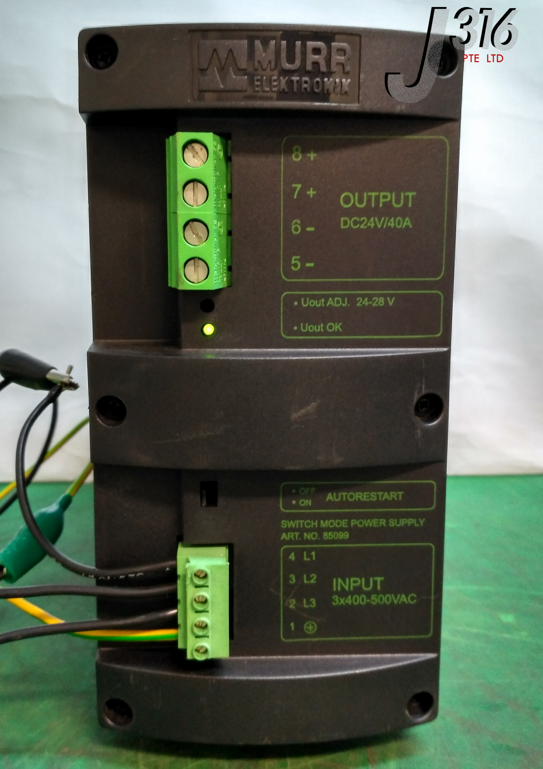9451 MURR ELEKTRONIK SWITCH MODE POWER SUPPLY, P/N: 85099 MCS40