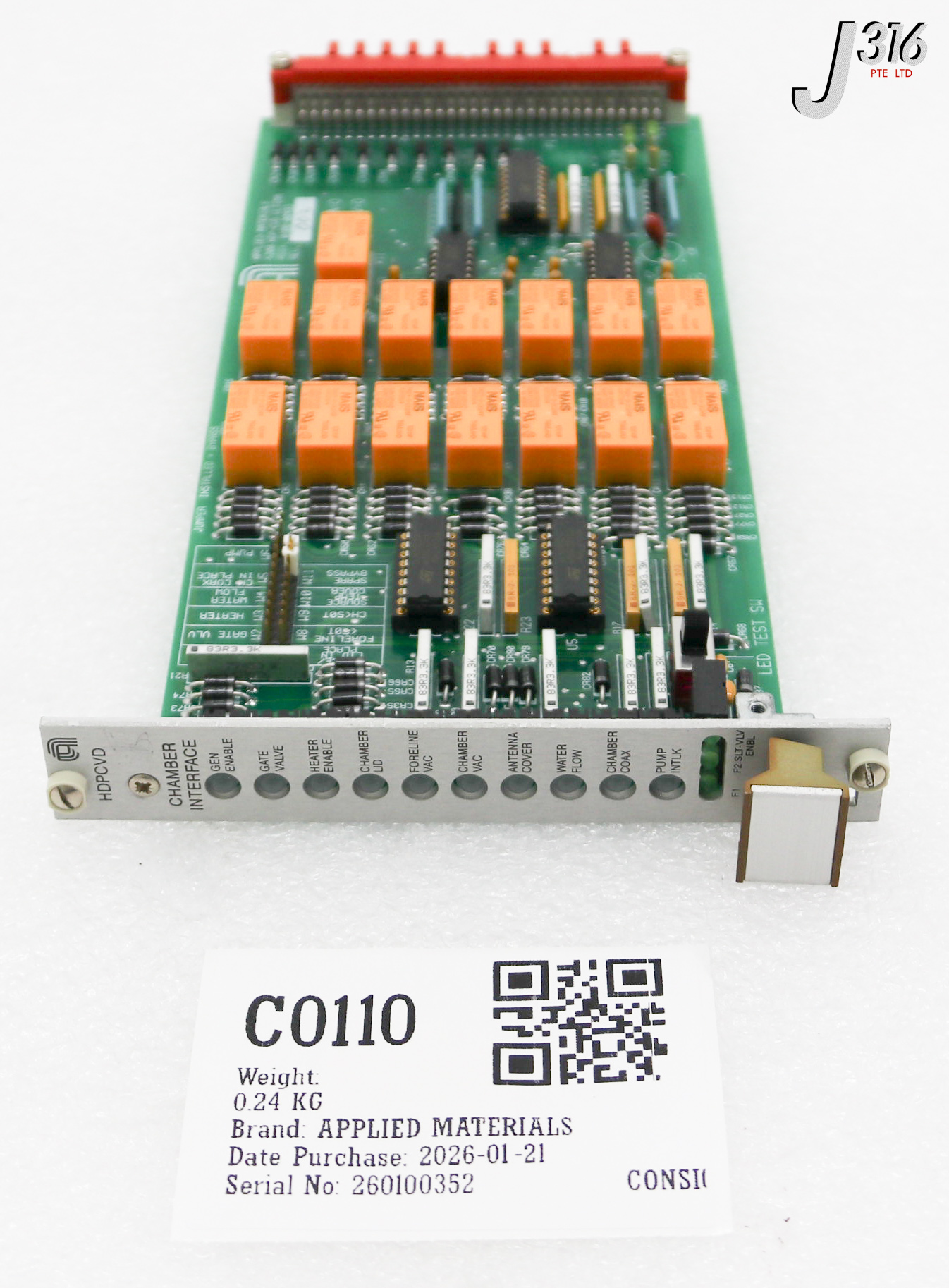 C0110 APPLIED MATERIALS CHAMBER INTERFACE 5200 0100-00493