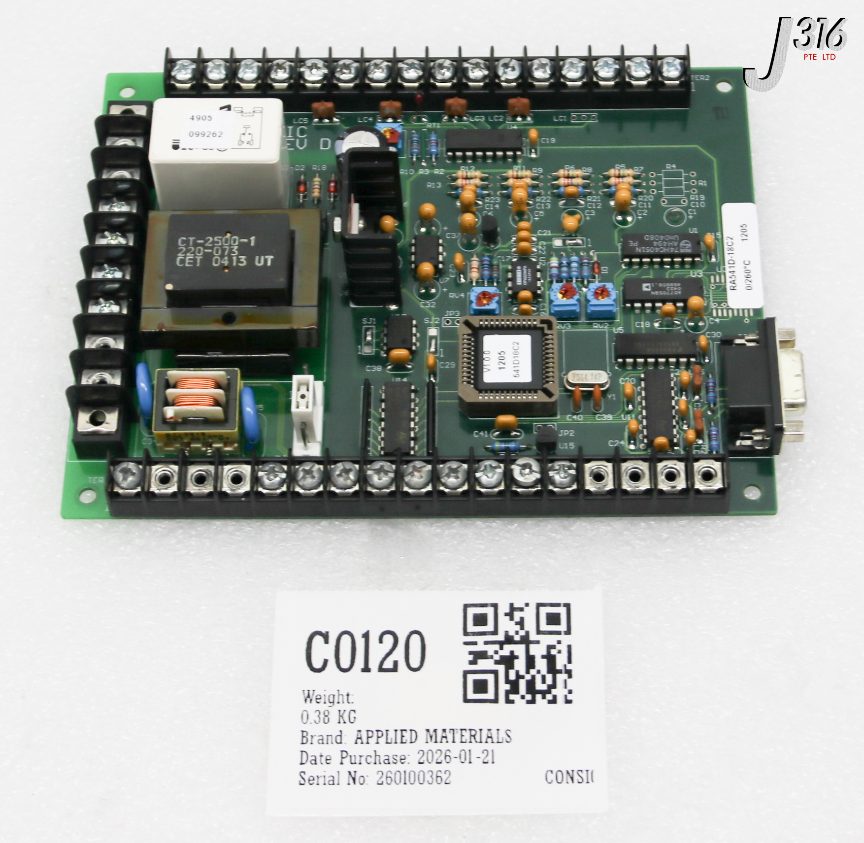 C0120 THERMALOGIC THERMALOGIC PCB ASSY 718-736