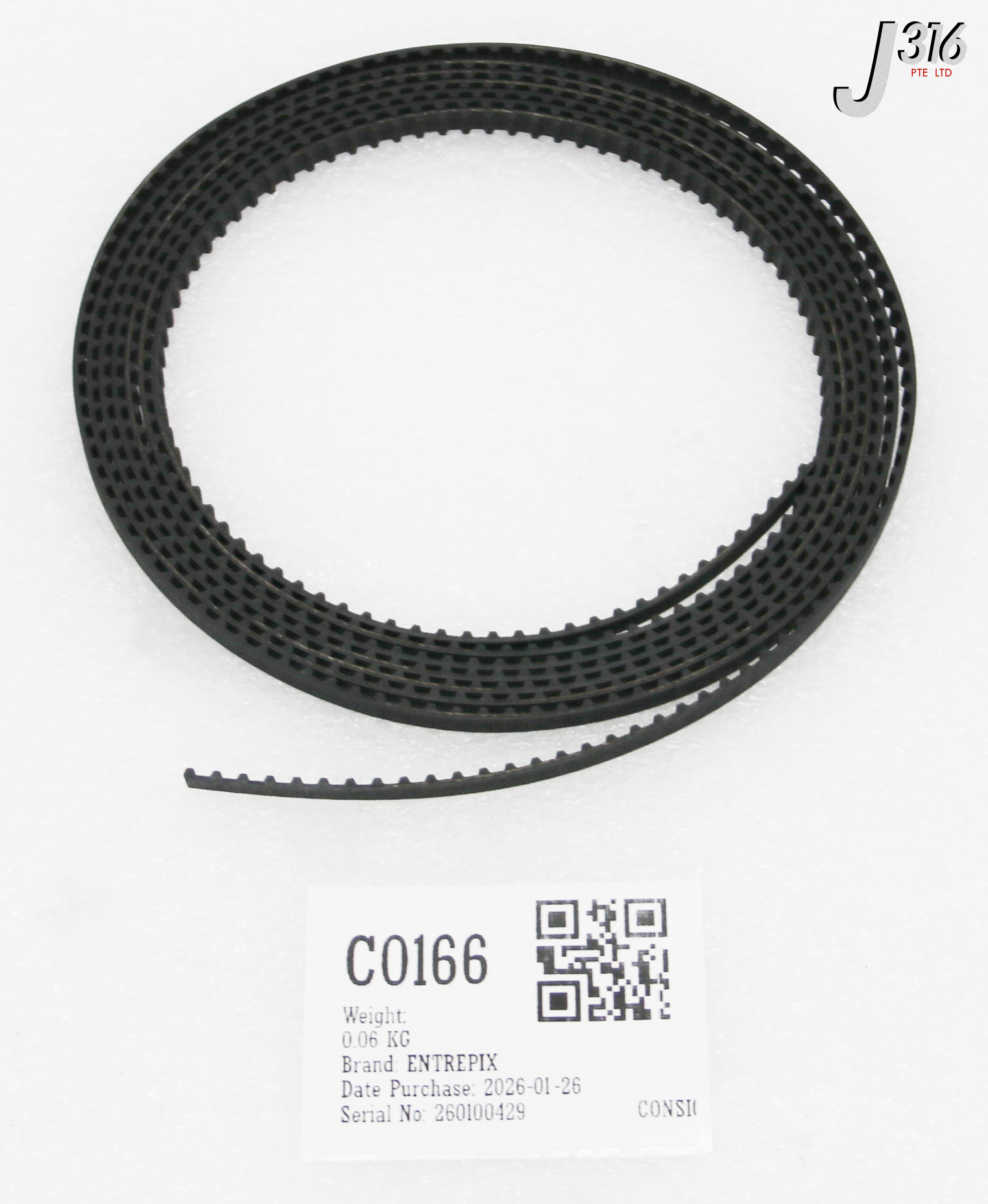 C0166 ENTREPIX TIMING BELT (NEW) 32-0003-024