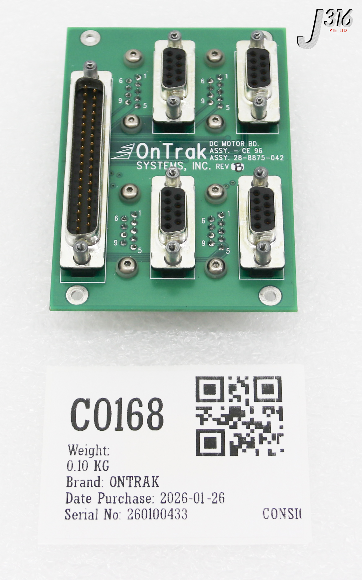 C0168 ONTRAK PCB DC MOTOR BD. 28-8875-042