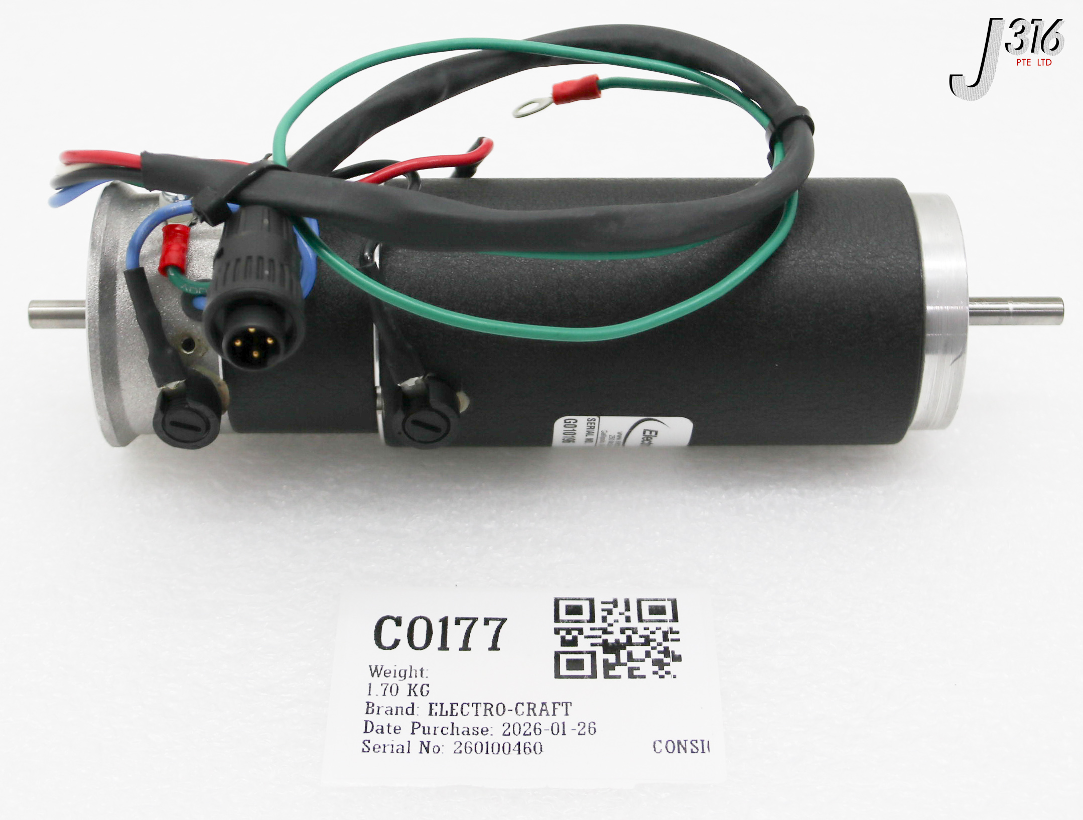 C0177 ELECTRO-CRAFT MOTOR ASSY, 0288-32-003 G242T-AEF
