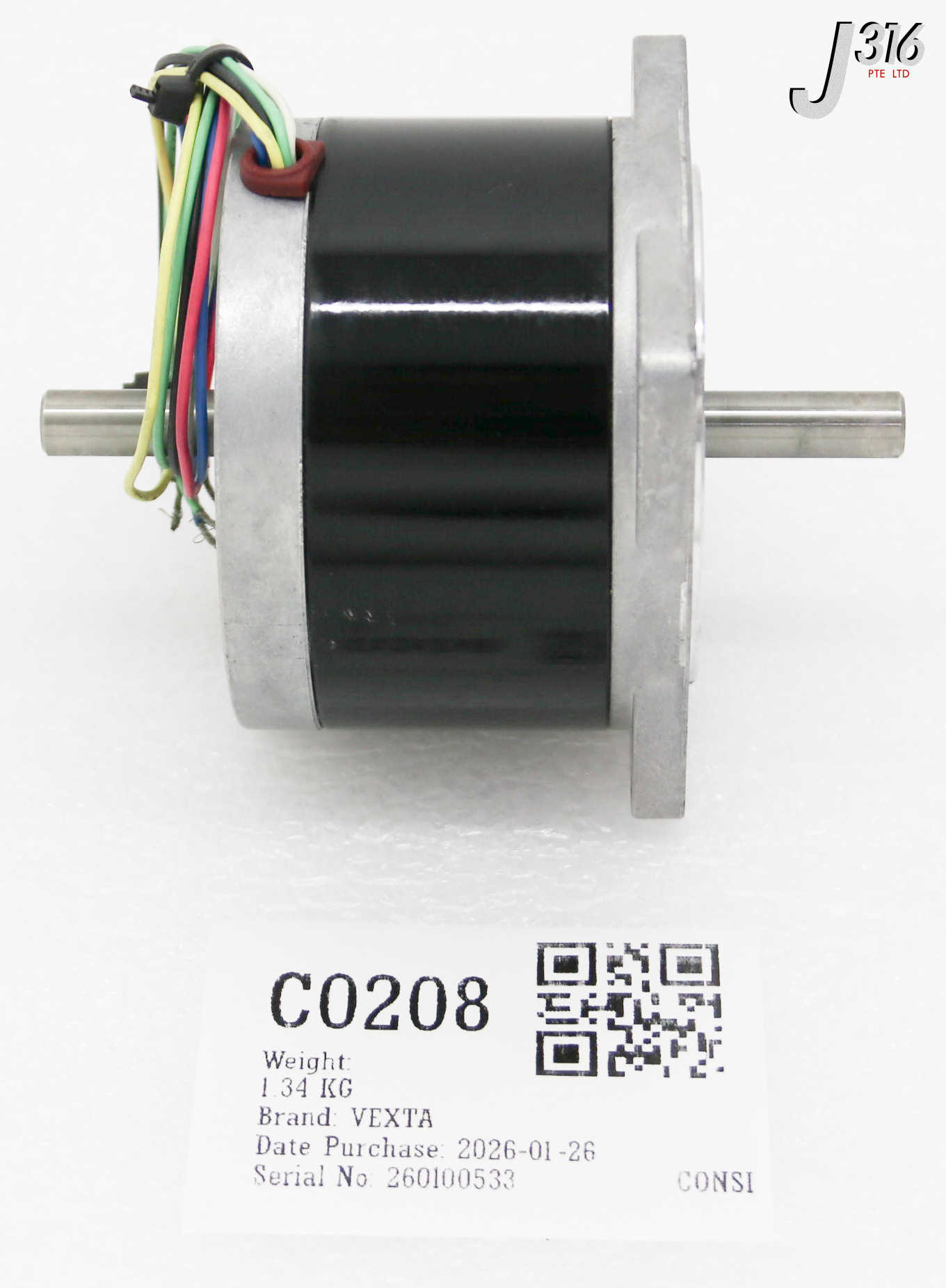C0208 VEXTA STEPPING MOTOR, 2-PHASE 1.8 DEGREE / STEP (NEW) PH296-02B