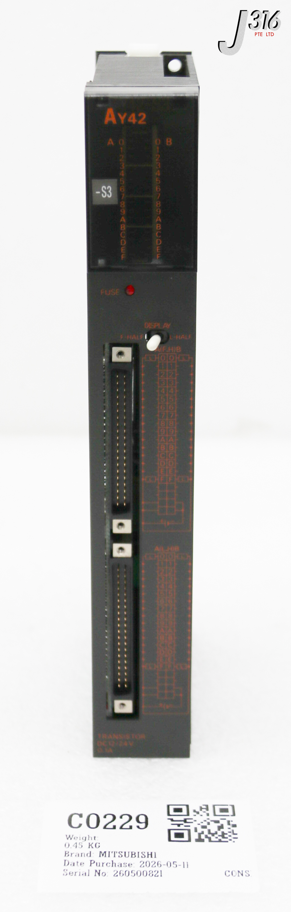 C0229 MITSUBISHI PROGRAMMABLE CONTROLLER OUTPUT MODULE AY42