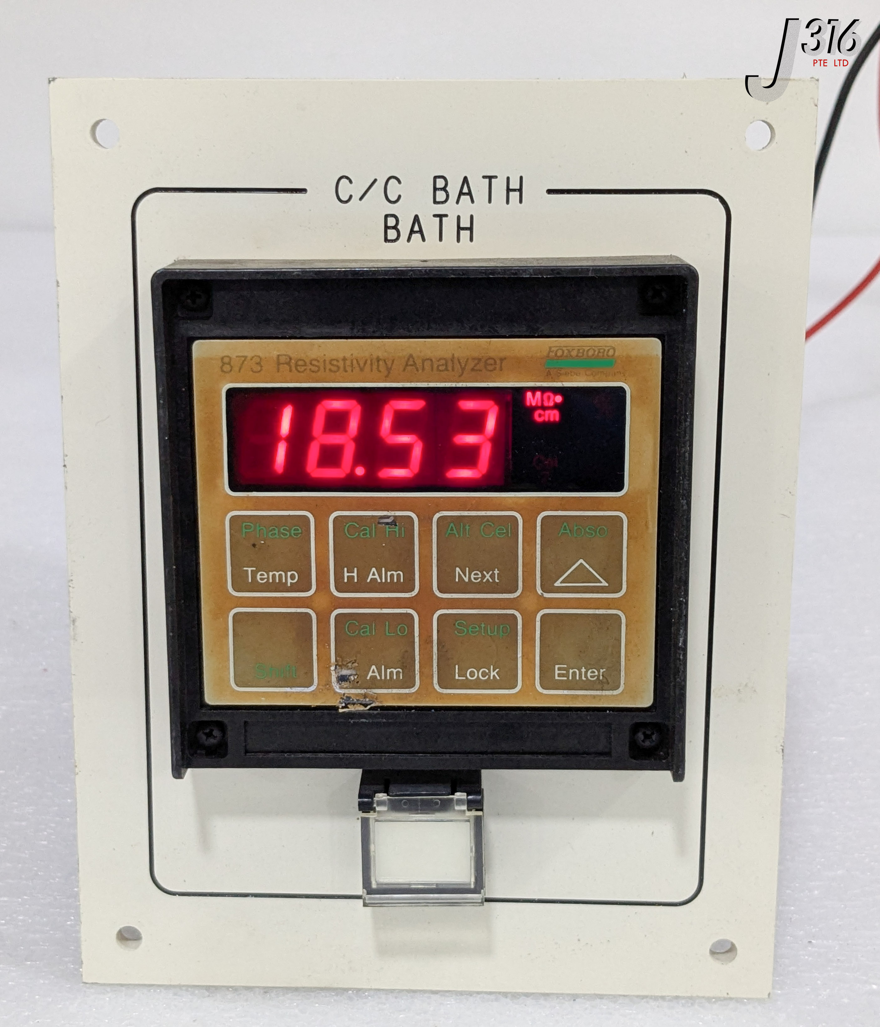C0254 FOXBORO 873 RESISTIVITY ANALYZER 873RS-JIPCGZ