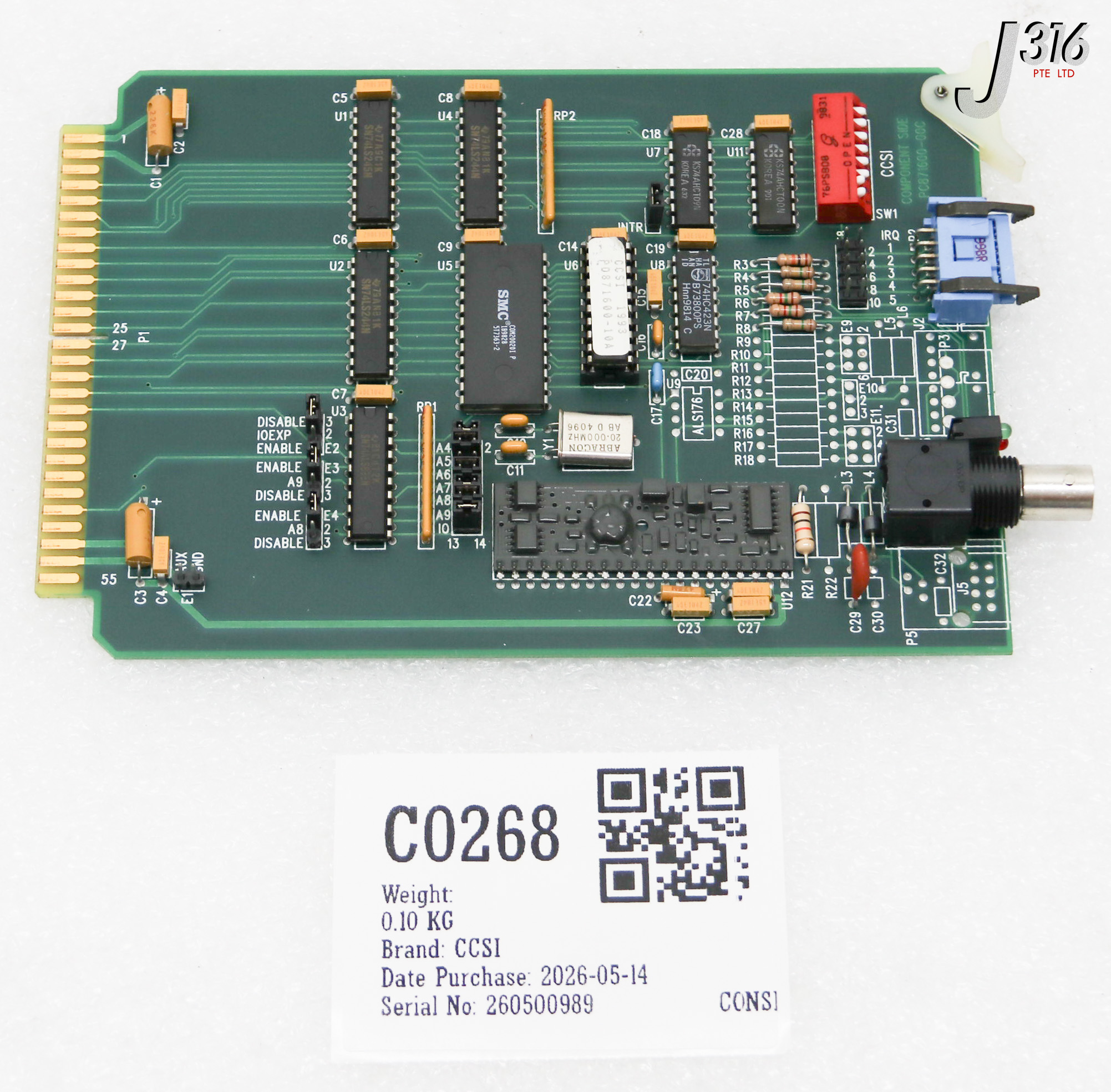 C0268 CCSI PCB, NETWORK STANDARD INTERFACE MODULE, PC871600-00C STD20-CXS