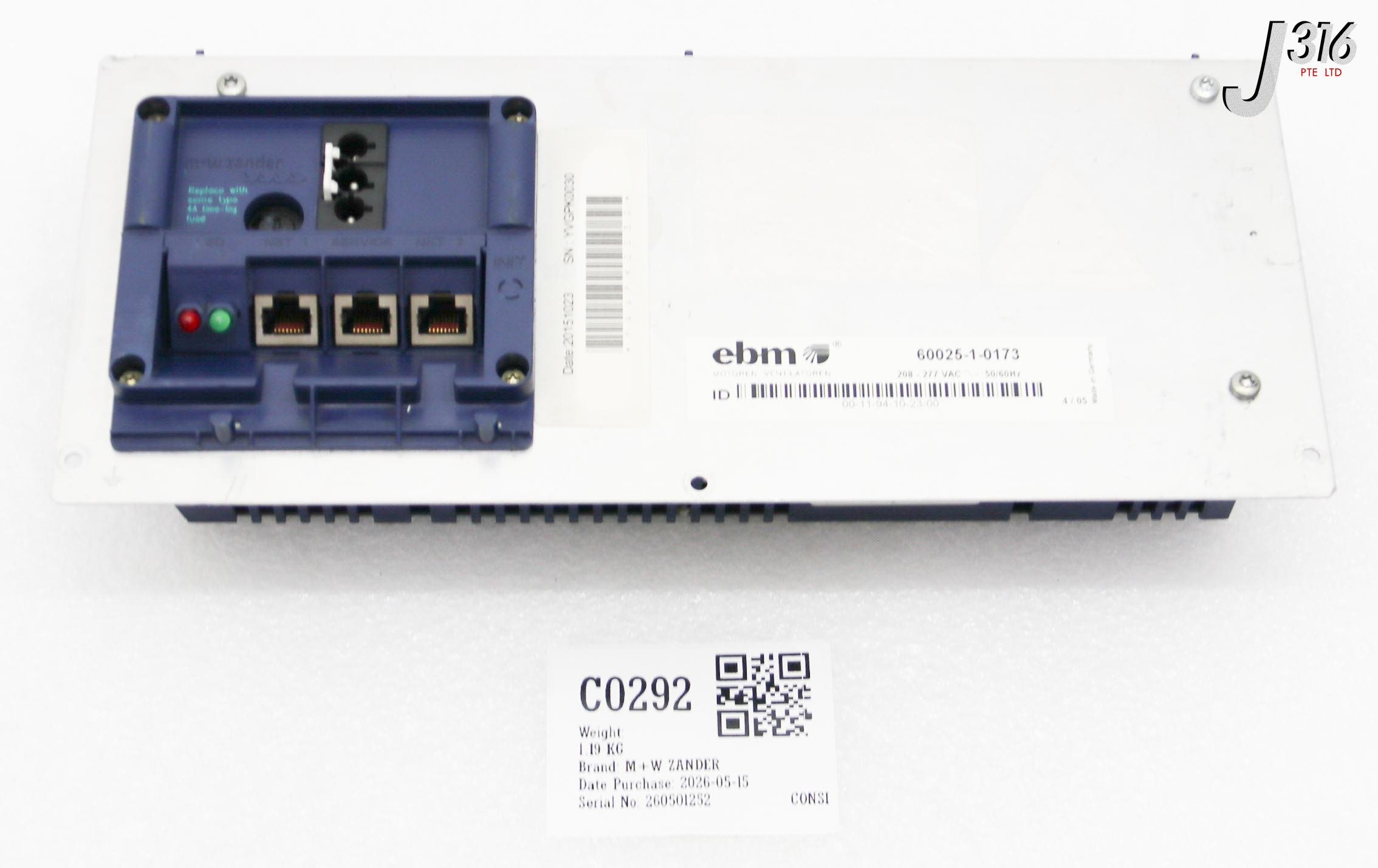 C0292 M+W ZANDER POWER SUPPLY UNIT 60025-1-0173