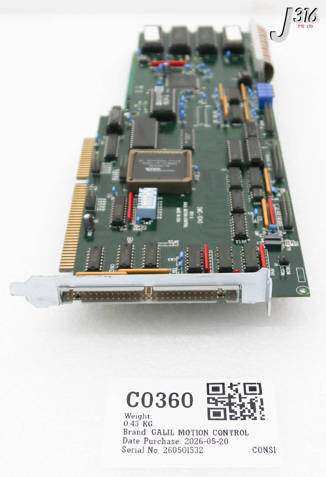 C0360 GALIL MOTION CONTROL PCB, 4-AXIS MOTION CONTROLLER BD W/ DB10096 DMC-1040