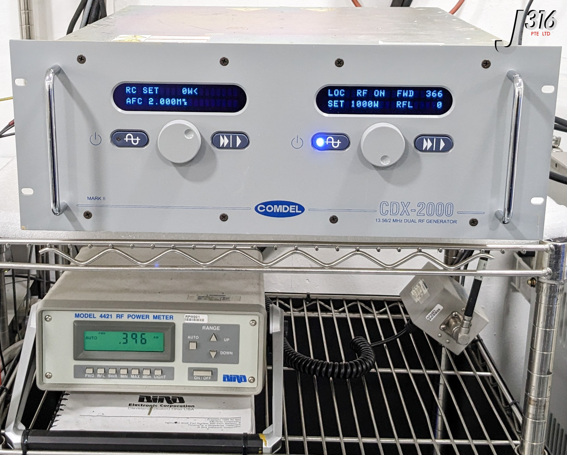 C0605 COMDEL 13.56/2 MHZ DUAL RF GENERATOR, CDX-2000, P/N: FP5352R1, AMAT 0190-40655 CDX2000