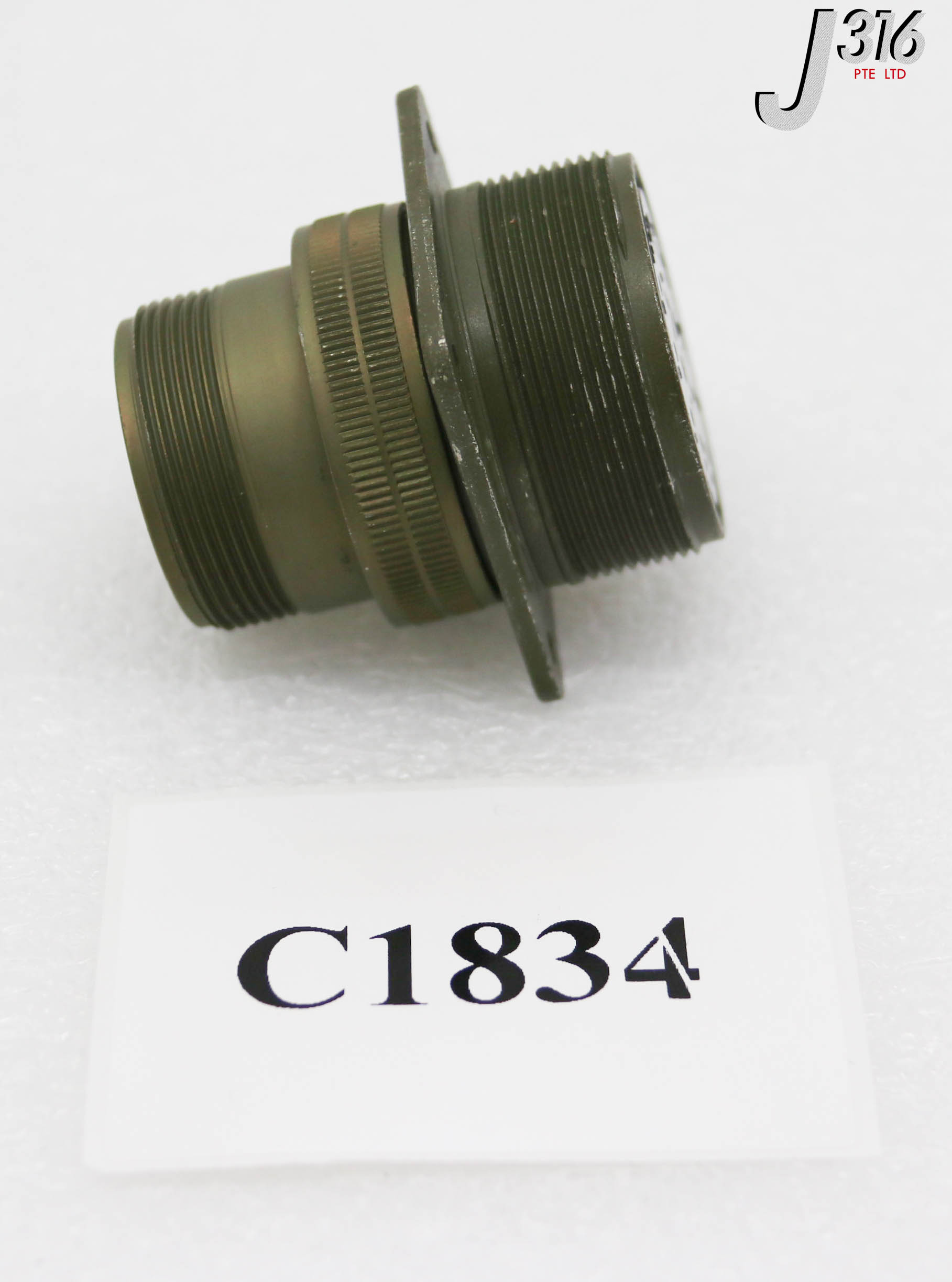 C1834 AMPHENOL INDUSTRIAL CONNECTOR ASSY, WALL MOUNT RECEPTACLE, SIZE 28 (NEW) MS3100A28-2S