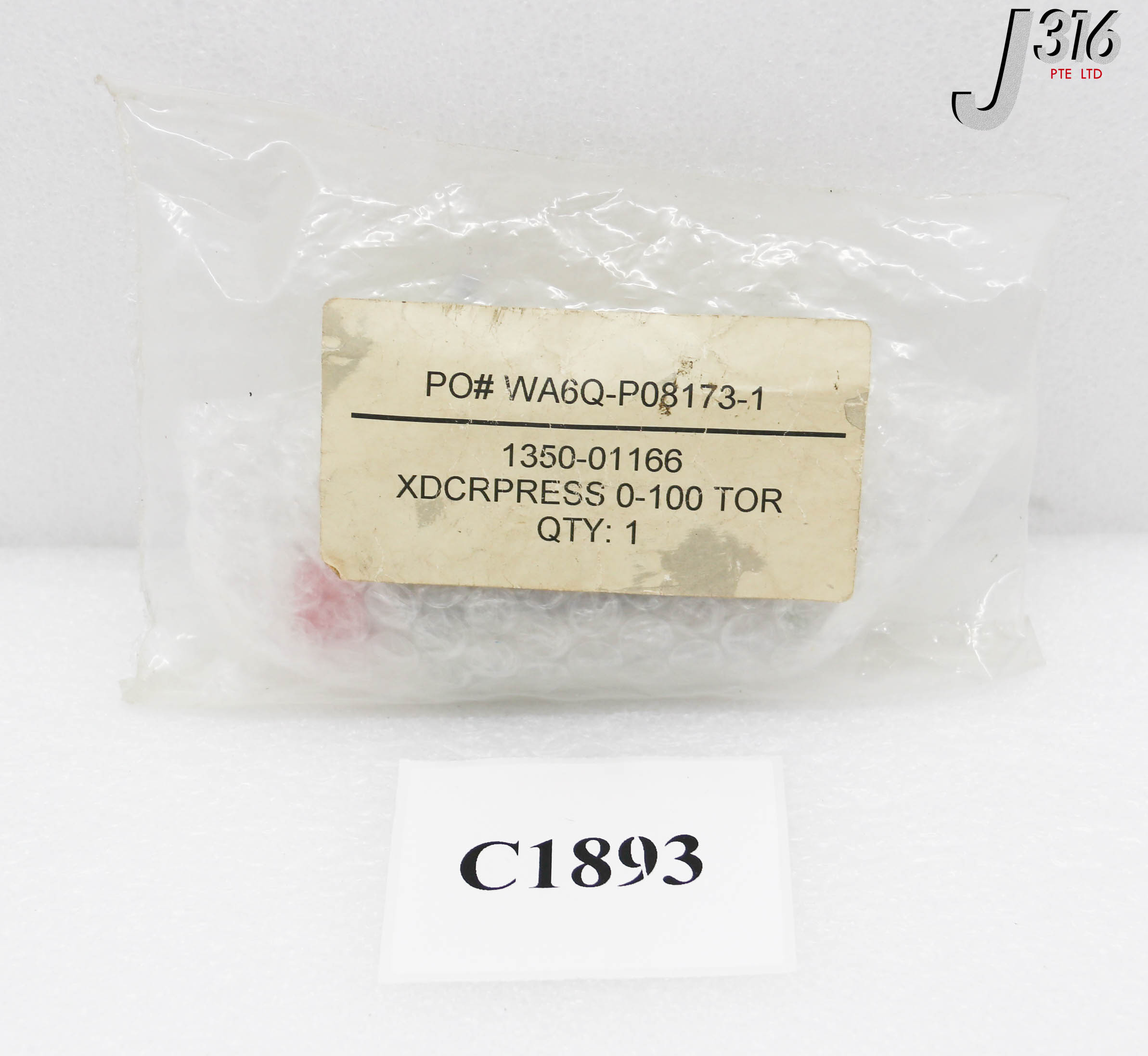 C1893 APPLIED MATERIALS XDCR PRESS 0-100TORR 1/4VCR-M 1% ACC (NEW) 1350-01166