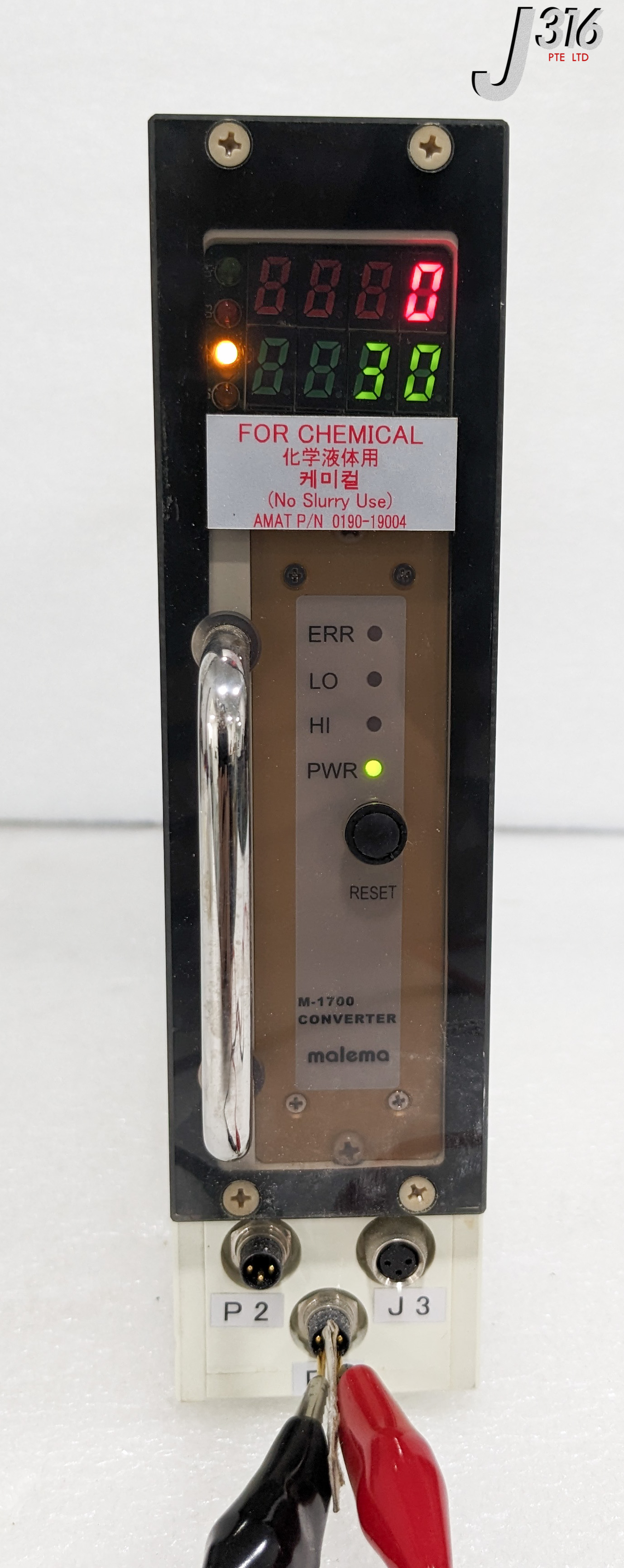 C1924 MALEMA FLOW CONTROLLER AMAT: 0190-19004 MFC-8005-T2105-072-N-001