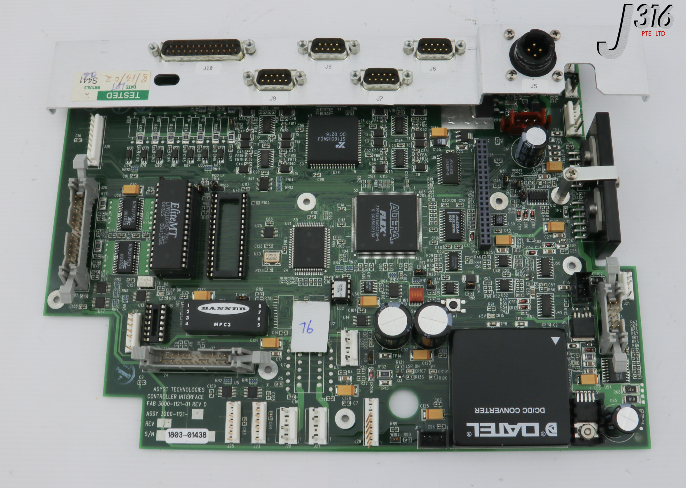 C2163 ASYST PCB, CONTROLLER INTERFACE, 3200-1121-01 3200-1121-02