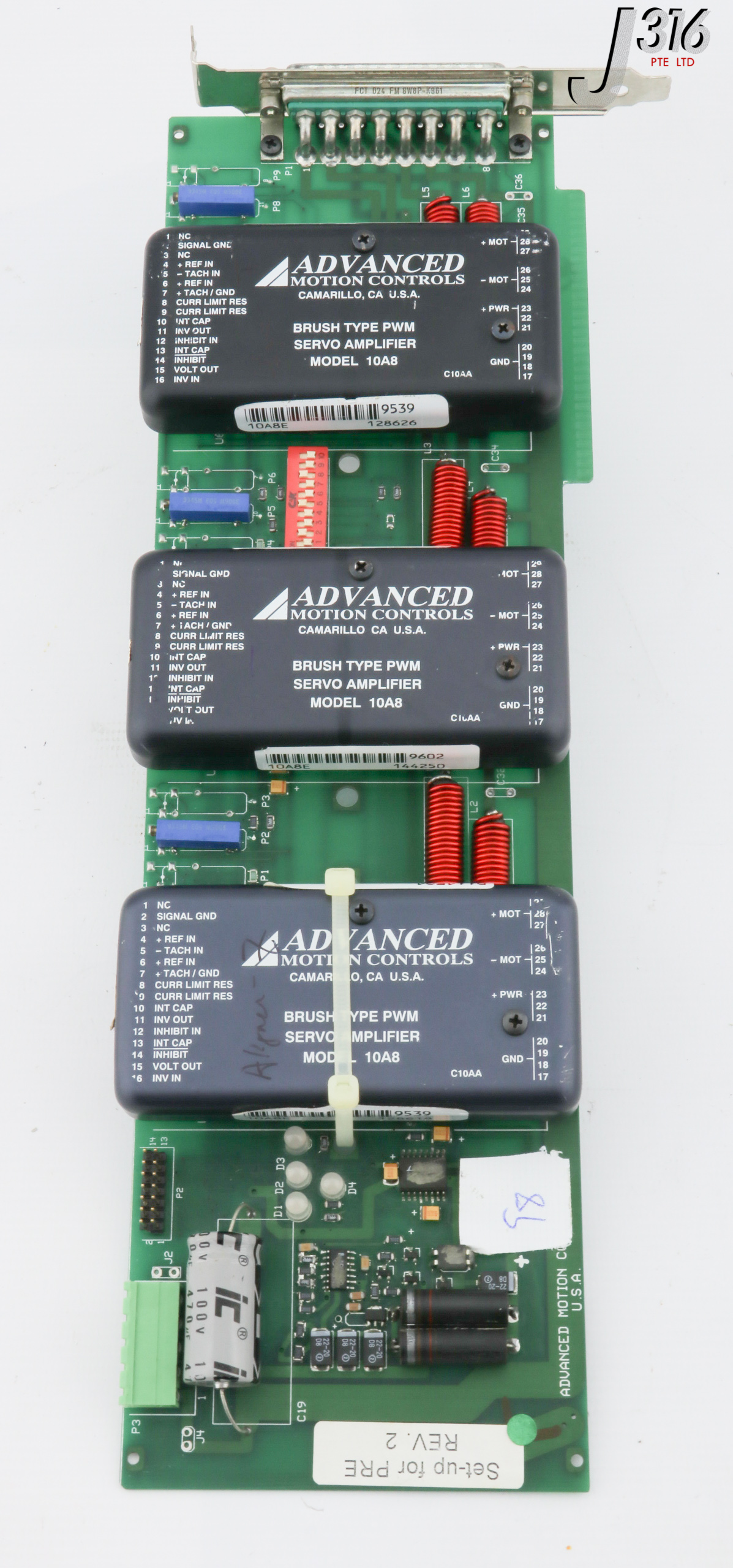 C2182 ADVANCED MOTION CONTROLS PCB, SERVO AMPLIFIER BOARD PC10A8-3