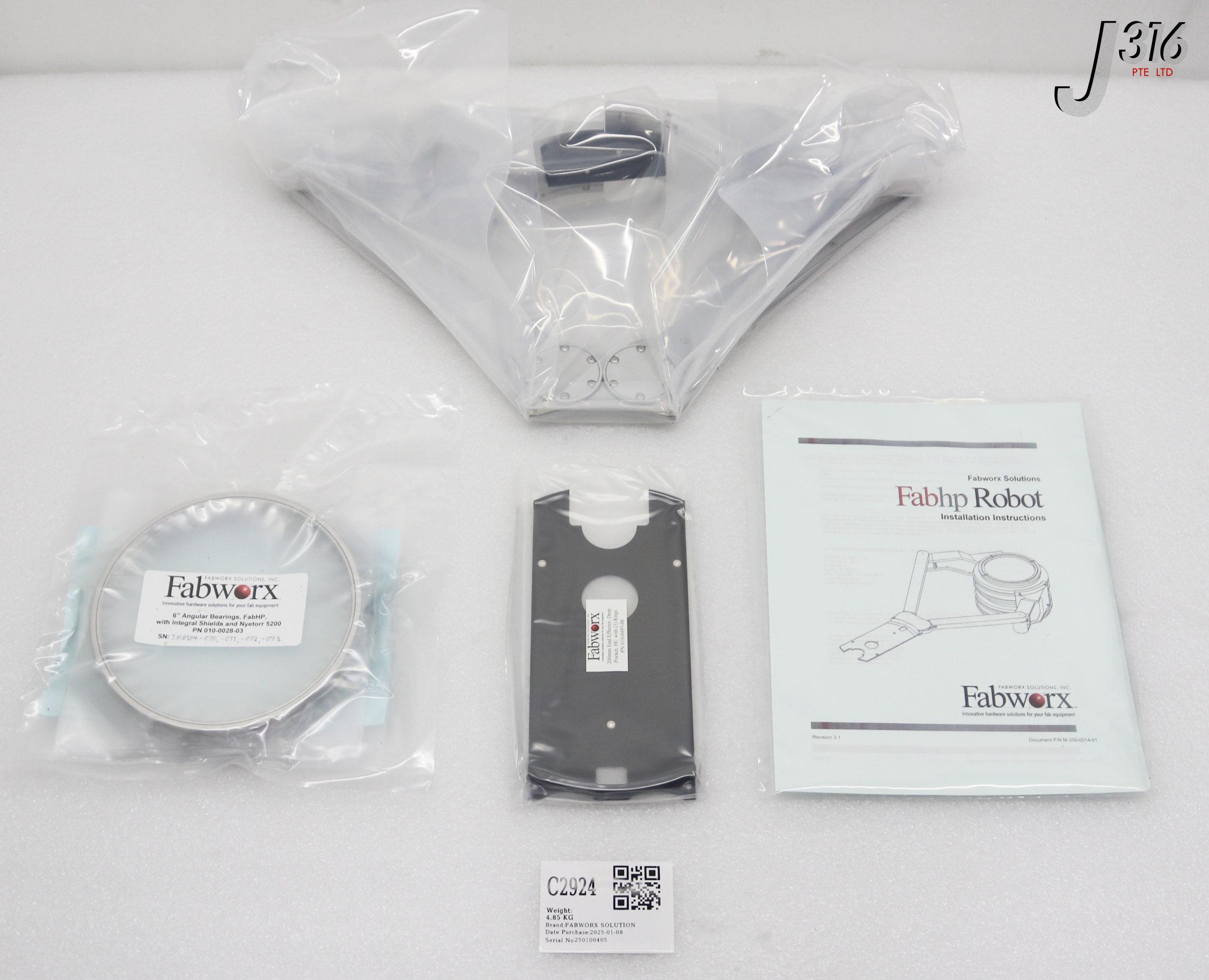 C2924 FABWORX SOLUTION ROBOT ARM ASSY, FABHP, FOR 200MM HP ROBOT (NEW) 010-0600-01R
